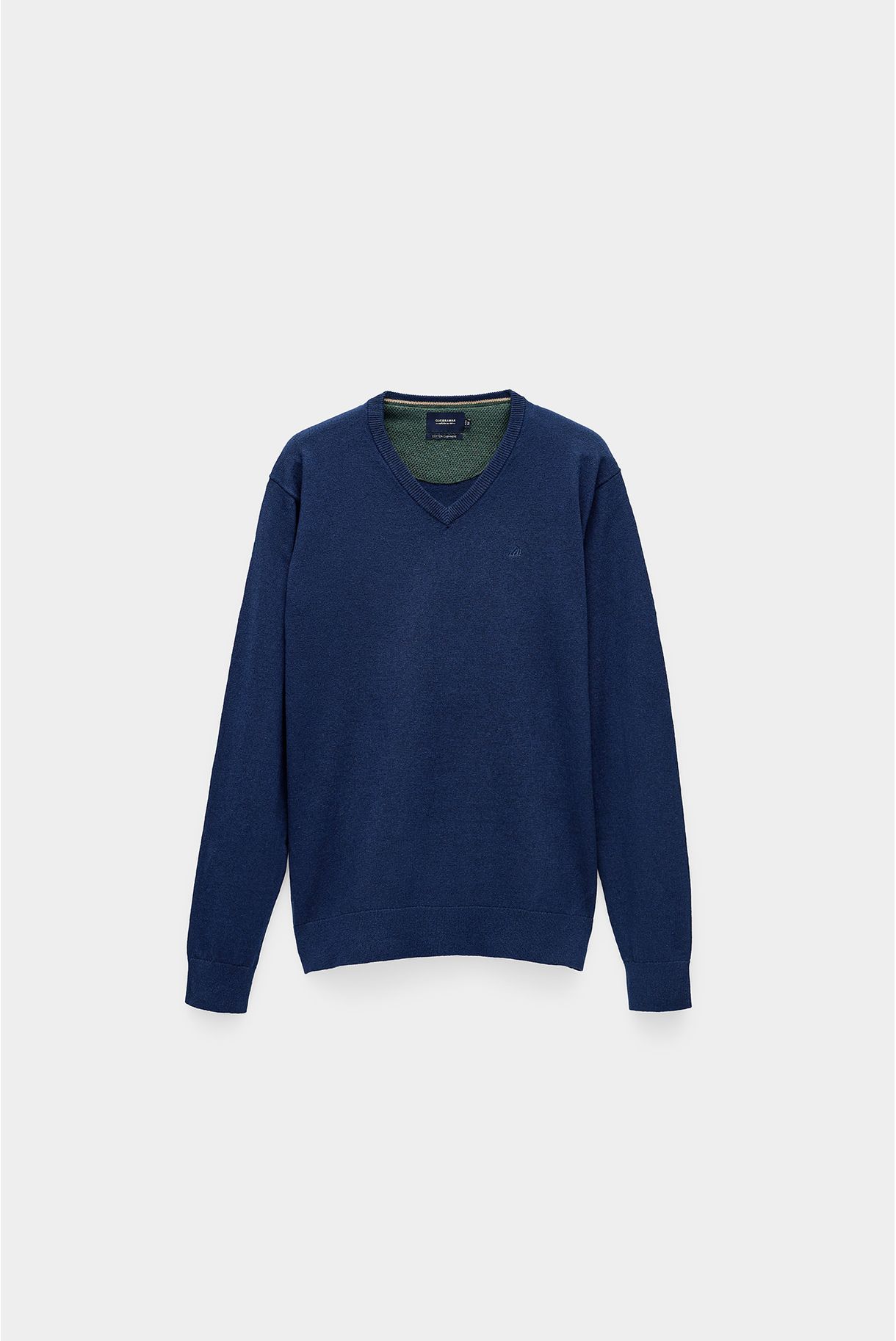 BASIC V-neck KNIT IN COTTON AND CASHMERE
