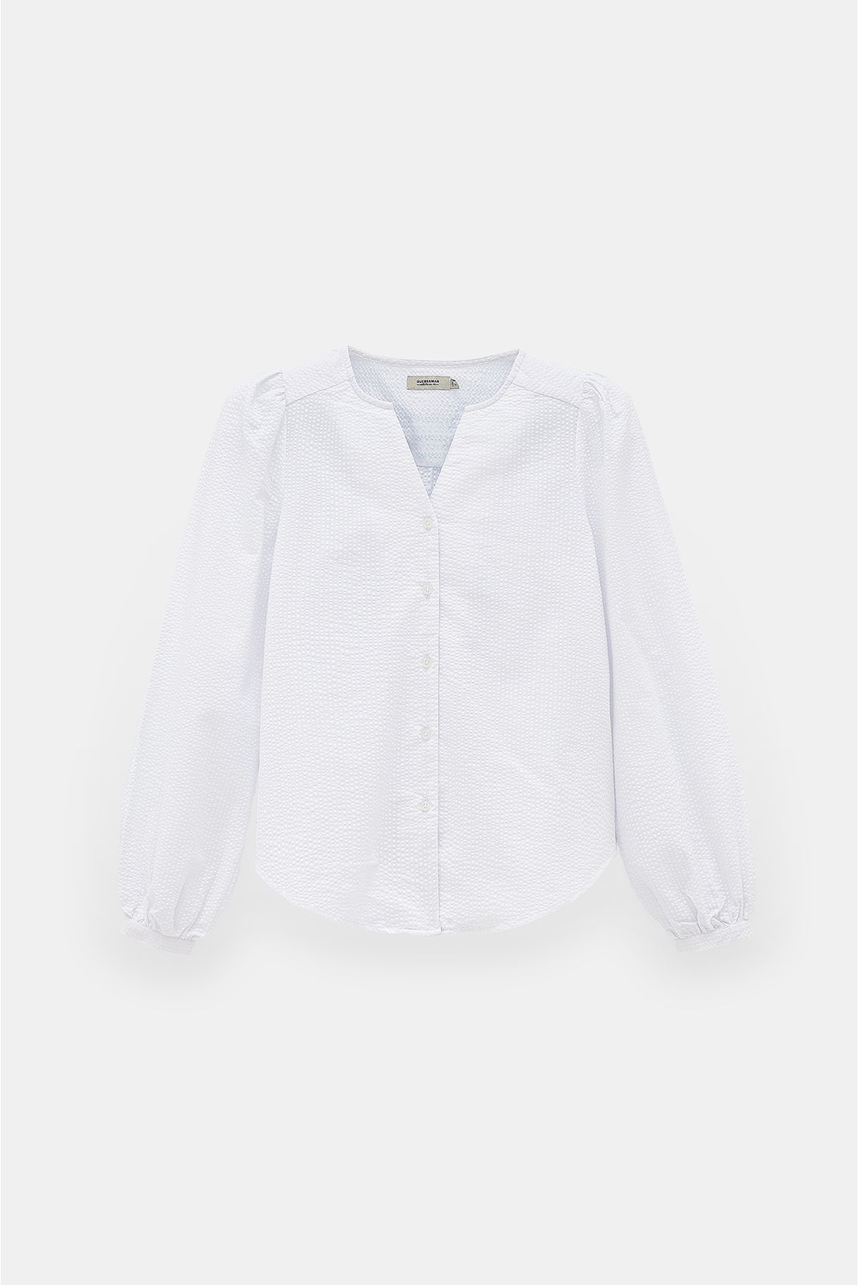 V-neck blouse without collar