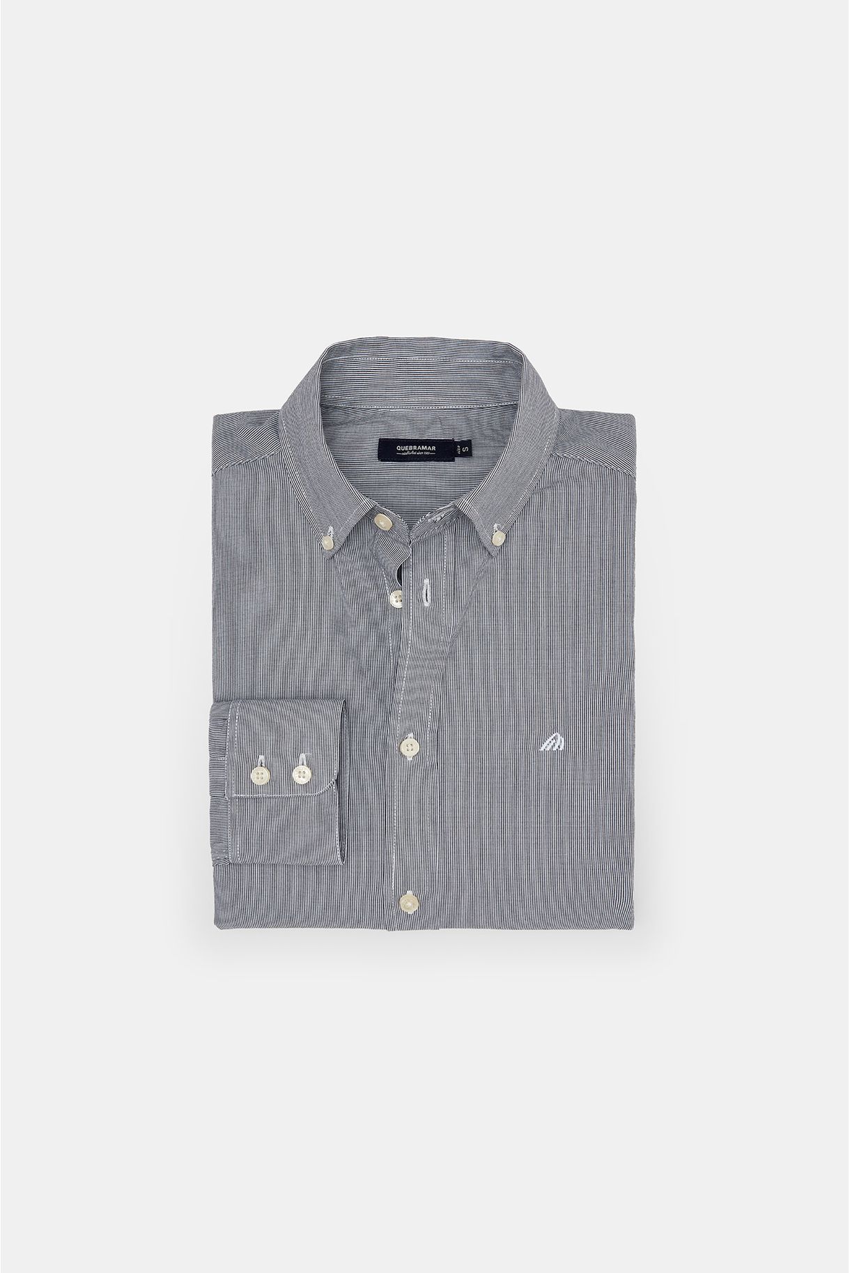 100% cotton micro striped shirt