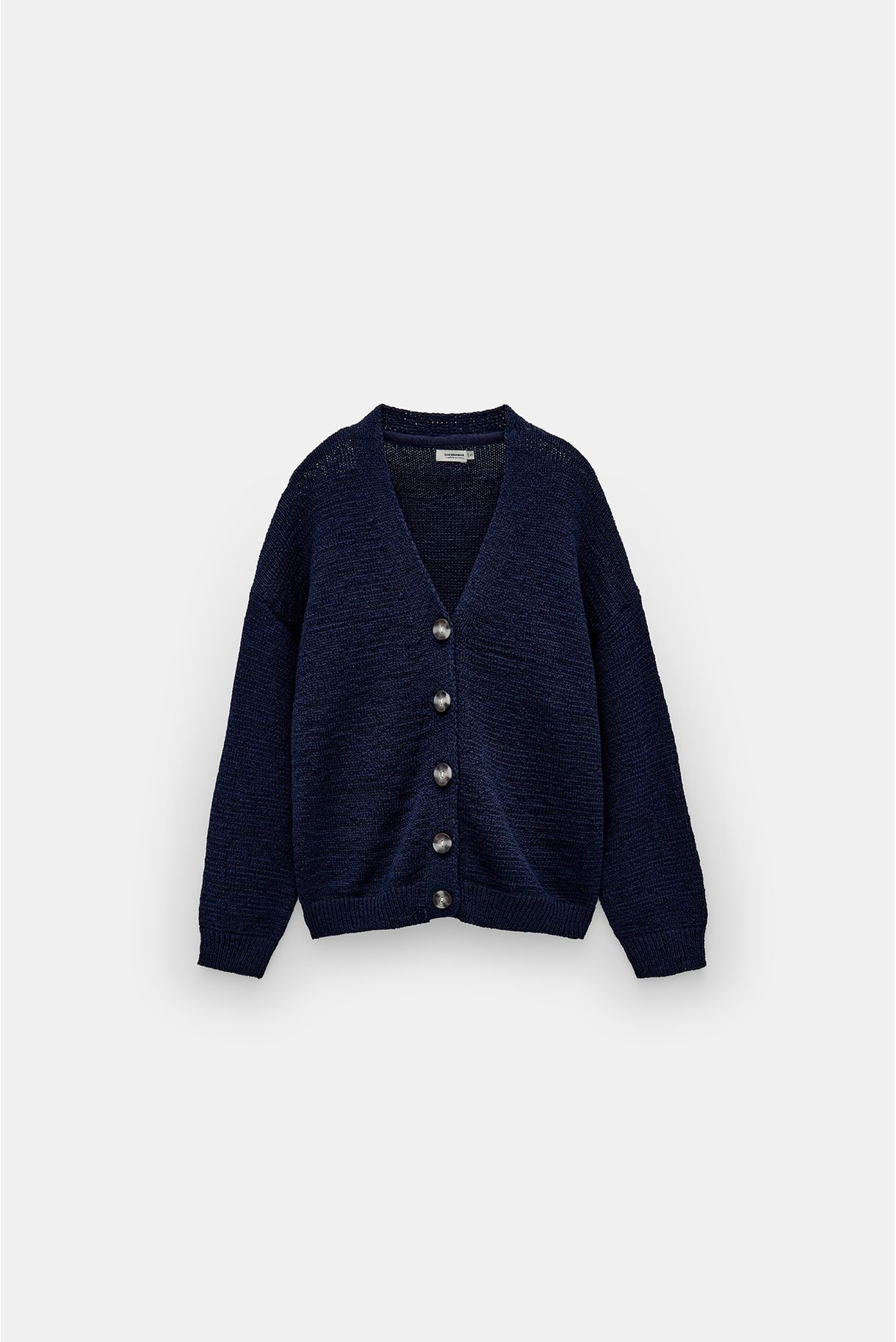 V-neck knit coat