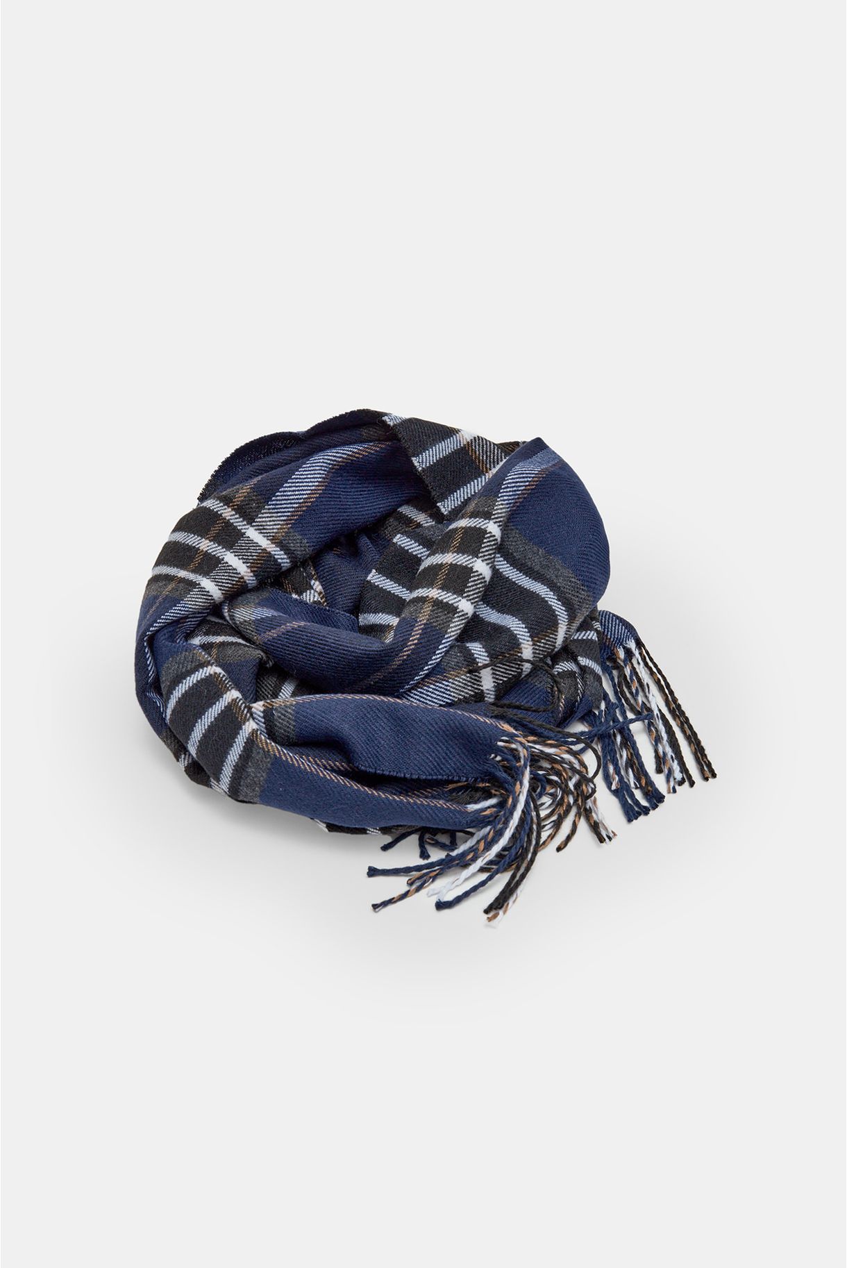 Men's scarf in dark blue