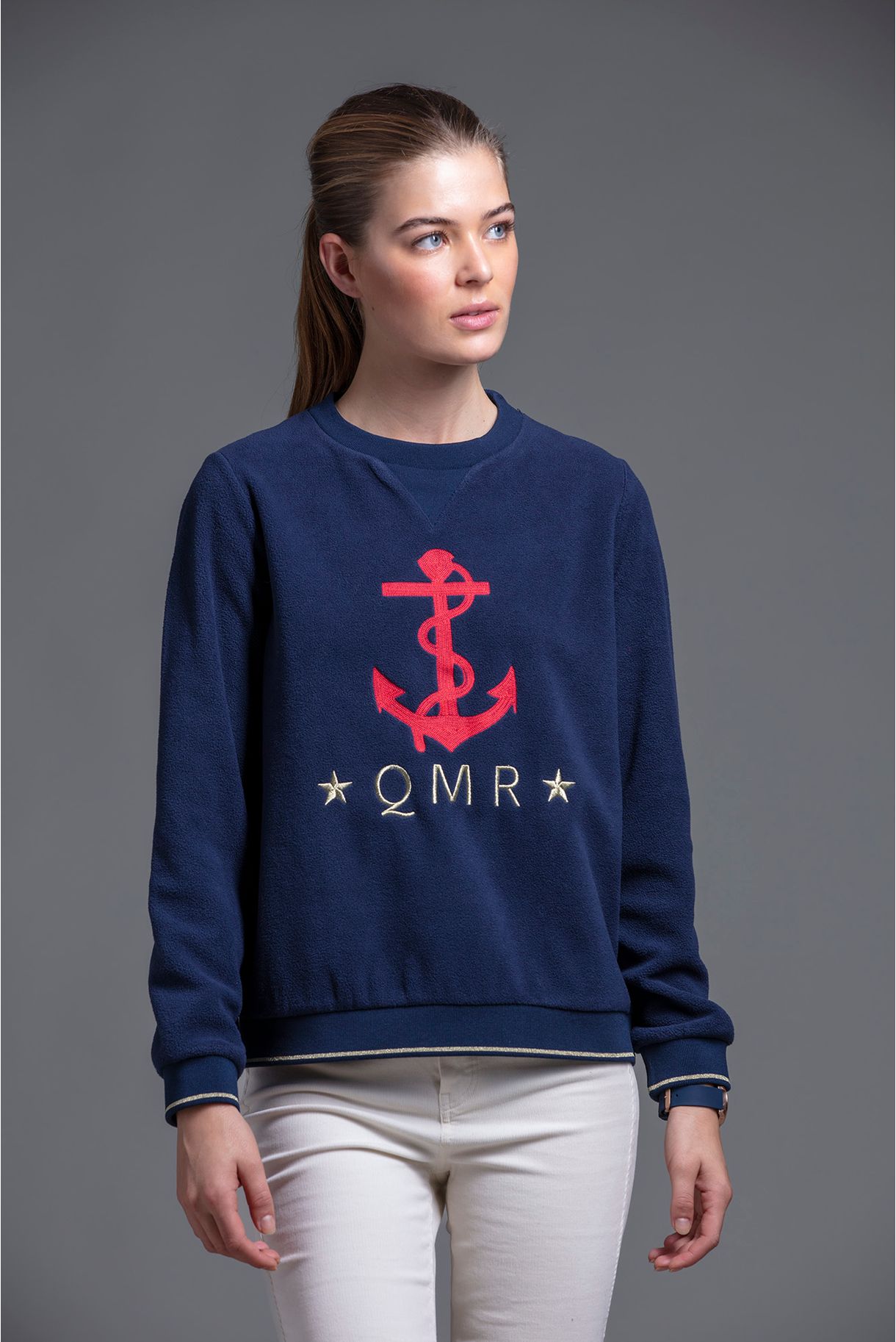 Polar with anchor embroidery