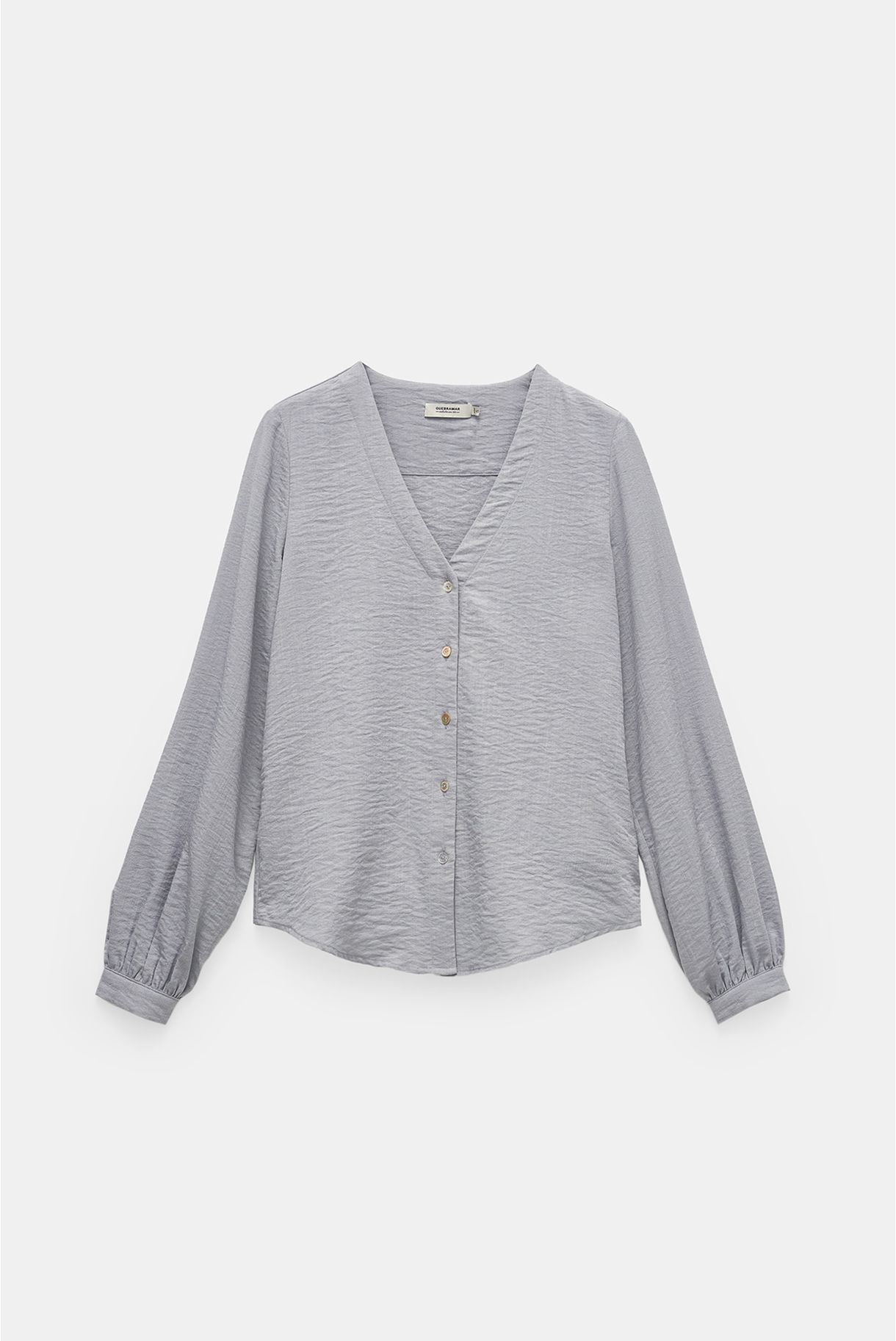 CAMISA DE SENHORA  COM DECOTE EM V