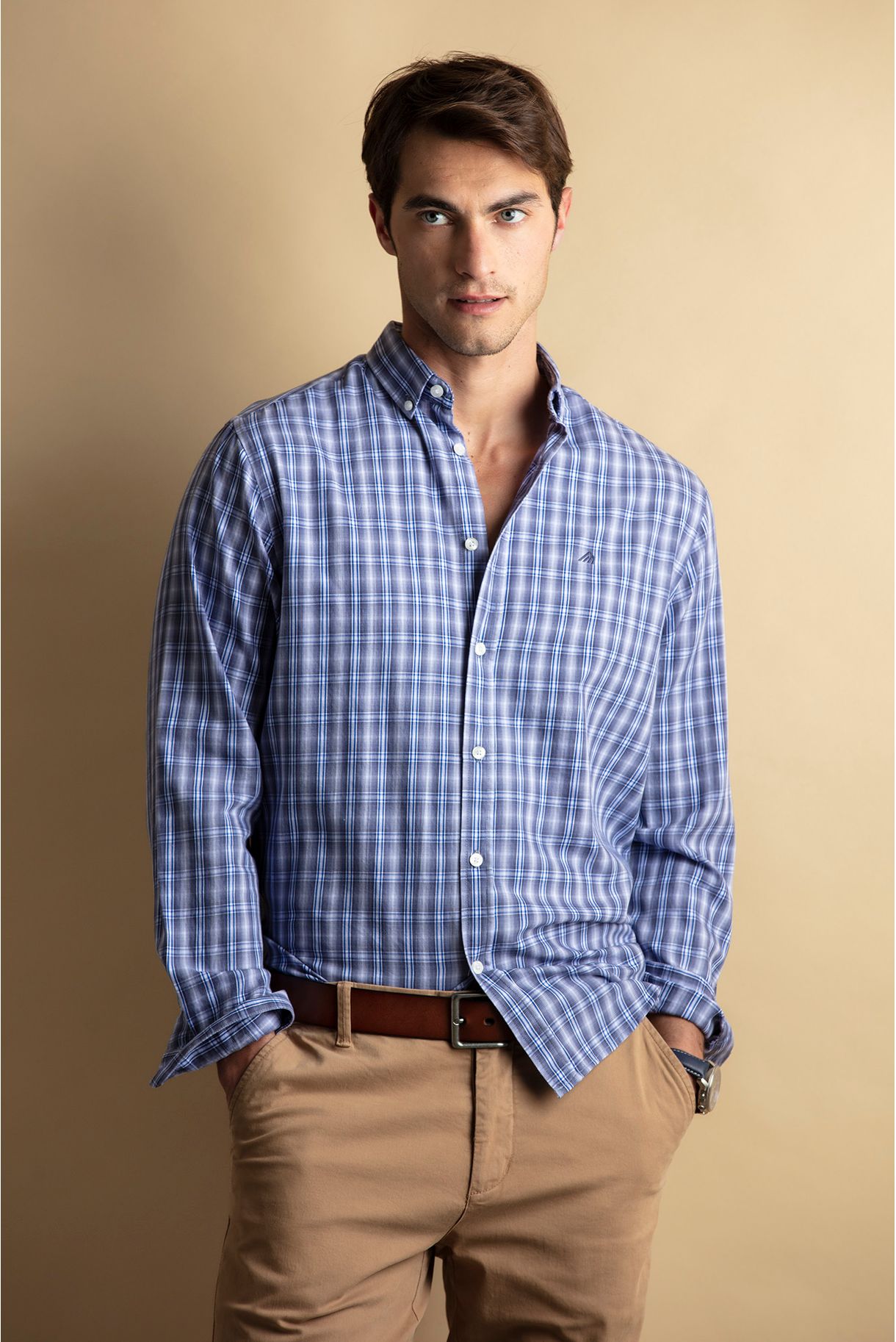 men's checkered shirt