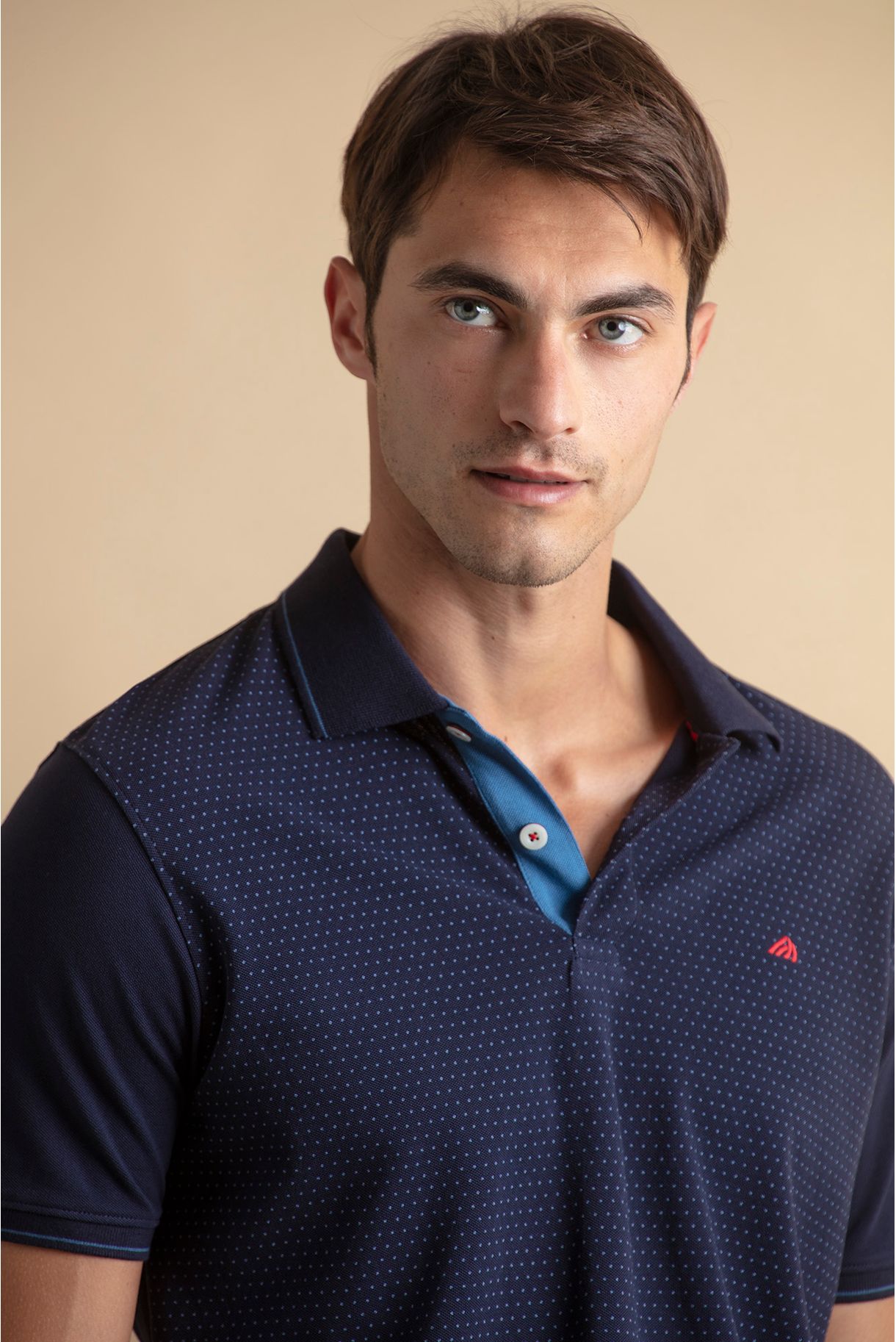 Polo piquet all over print