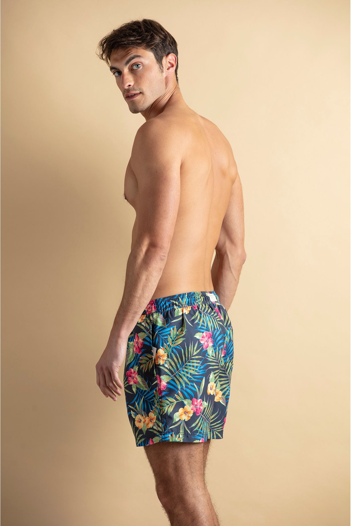 TROPICAL PRINT SWIMMING SHORTS