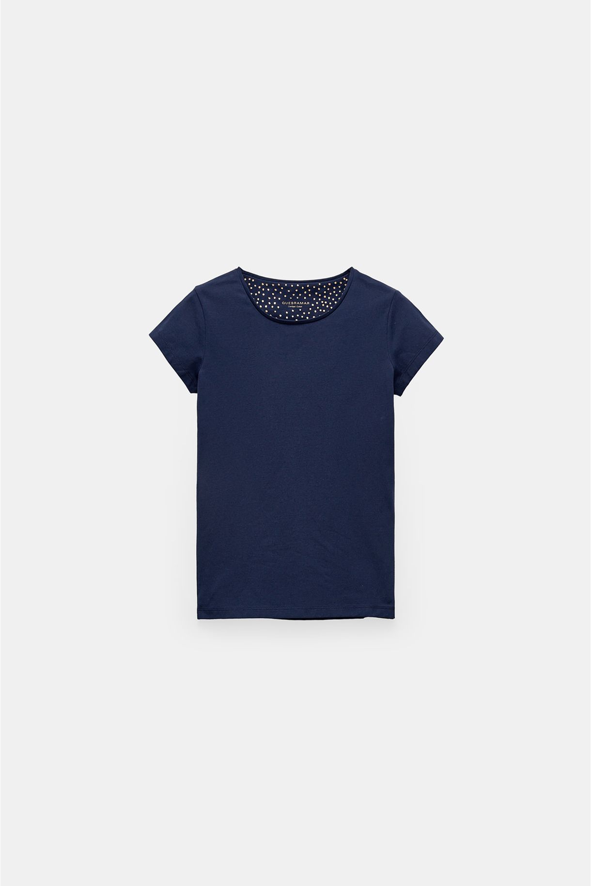 T-SHIRT COM DECOTE REDONDO