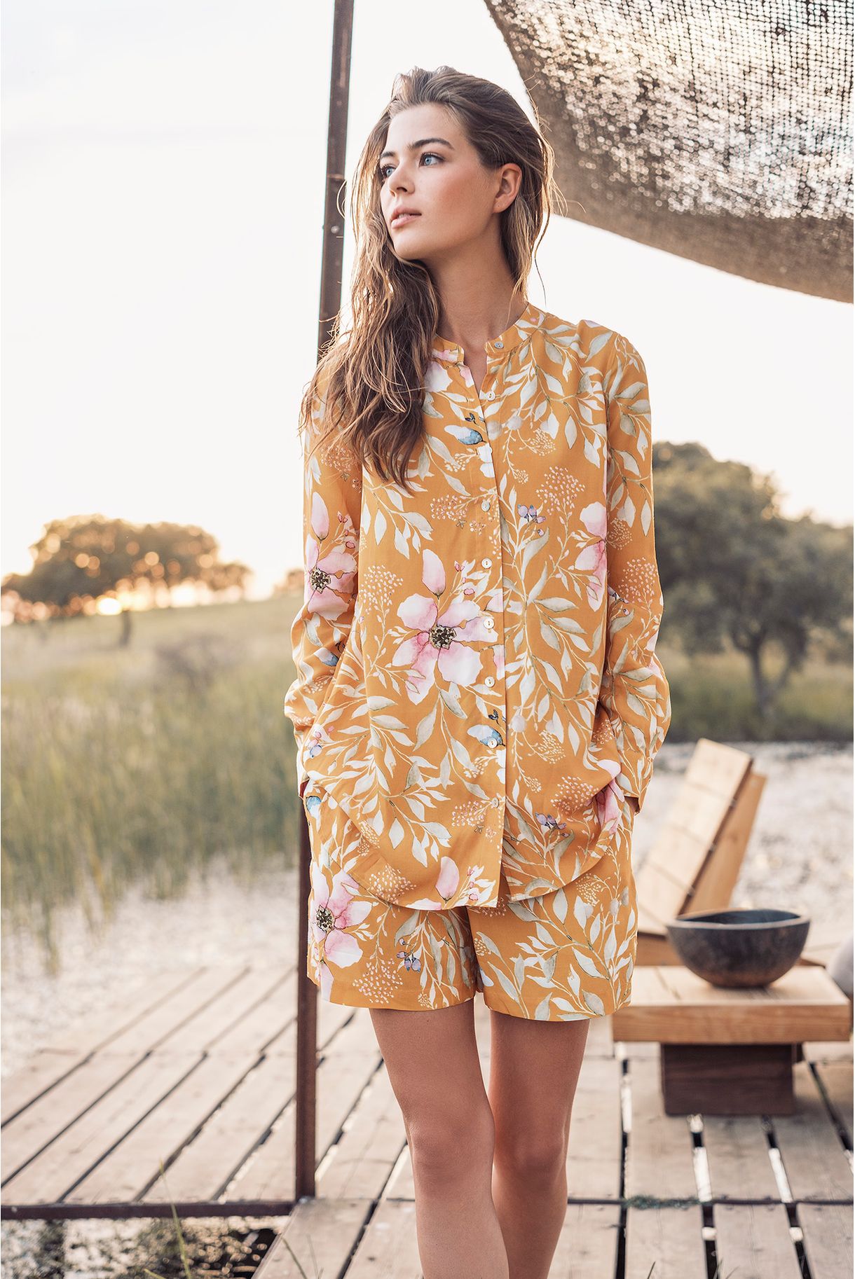 Tunic with floral print