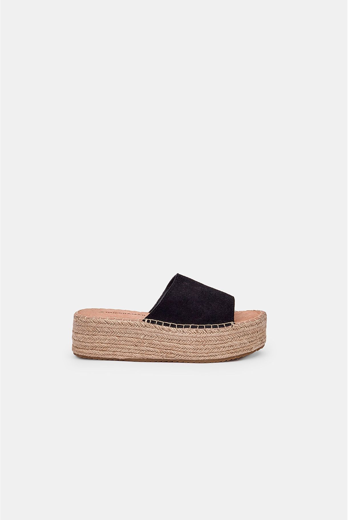 suede platform sandals