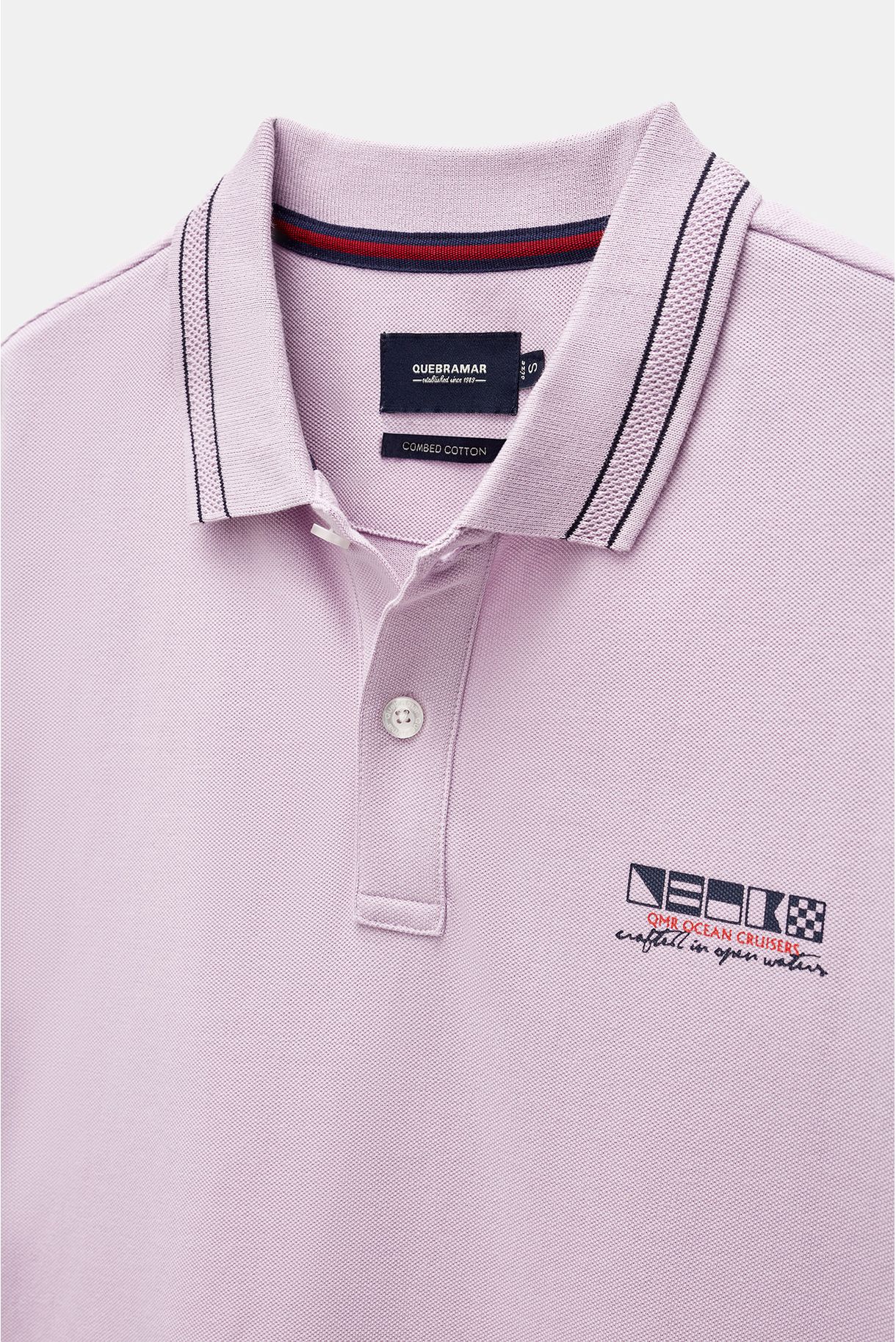 PIQUET POLO WITH NAUTICAL SYMBOLS