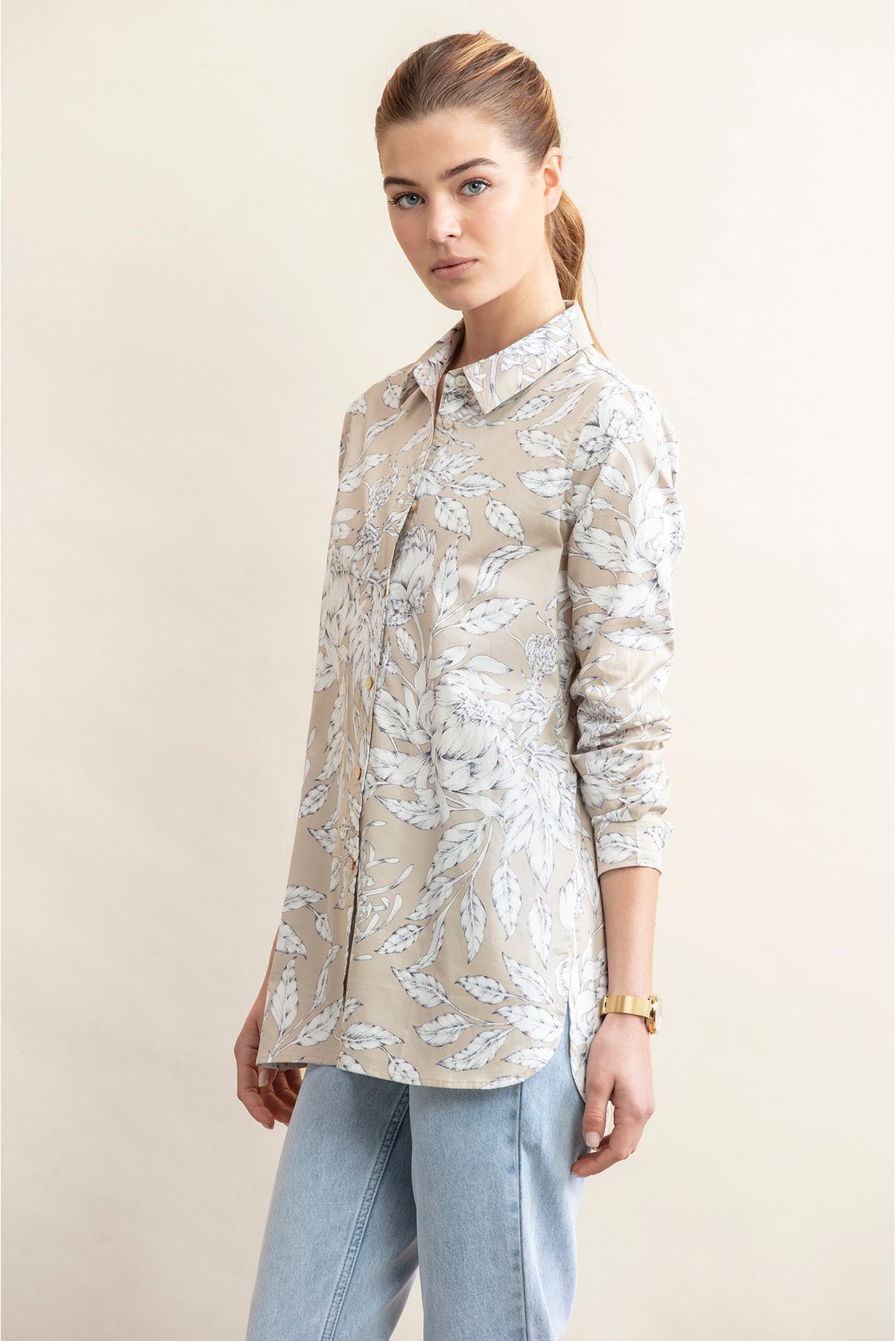 SHIRT WITH FLORAL PRINT