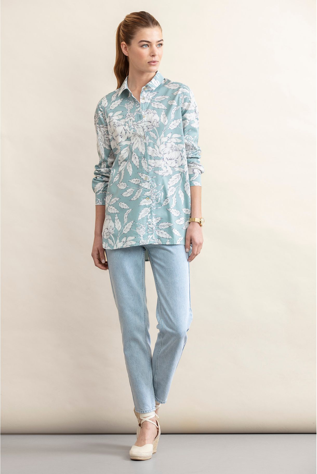 SHIRT WITH FLORAL PRINT