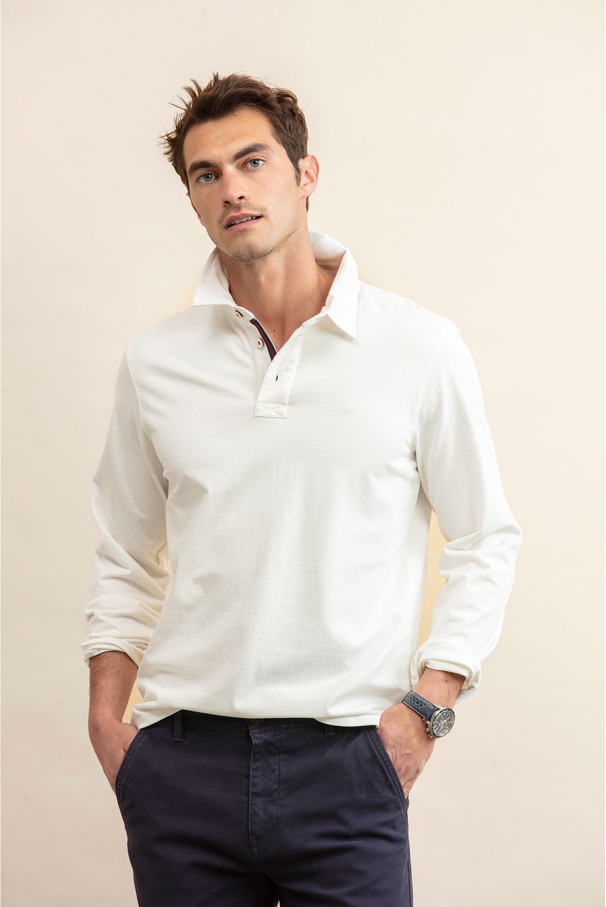 POLO MANGA COMPRIDA JERSEY