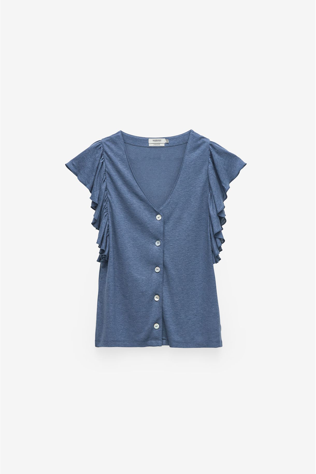 T-SHIRT WITH ROLLS ON THE SLEEVES