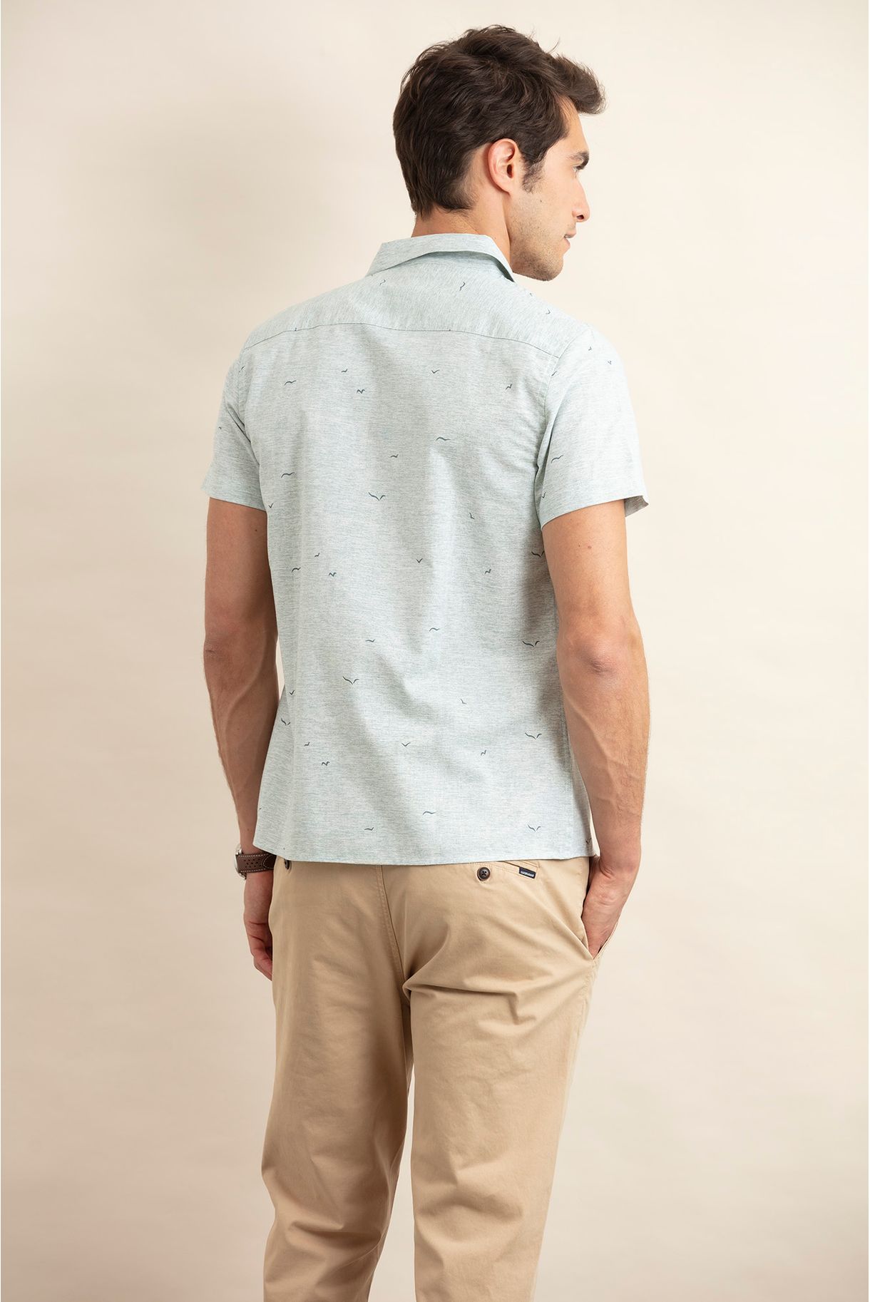 CAMISA  MANGA CURTA ESTAMPADA