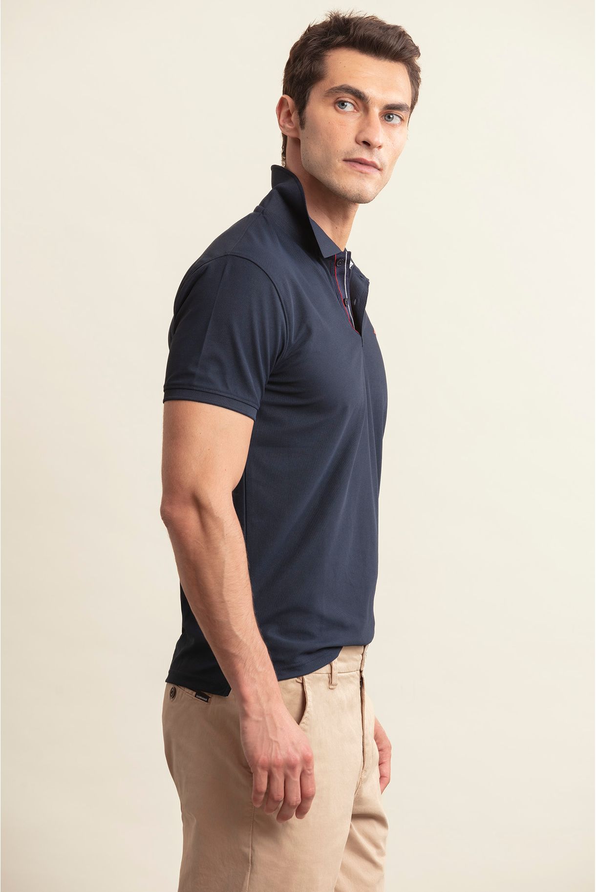 PIQUET POLO IN RECYCLED YARN