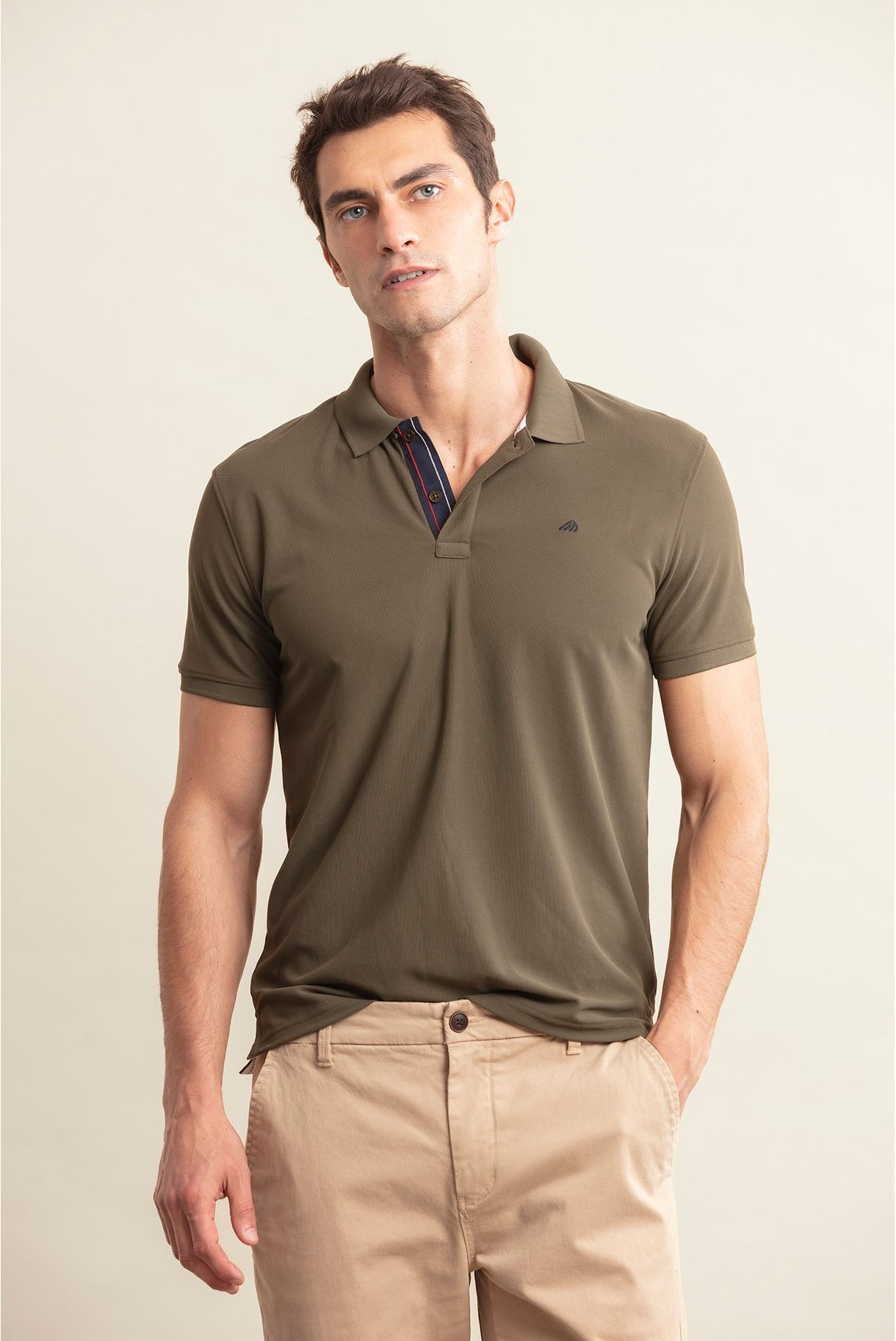 PIQUET POLO IN RECYCLED YARN