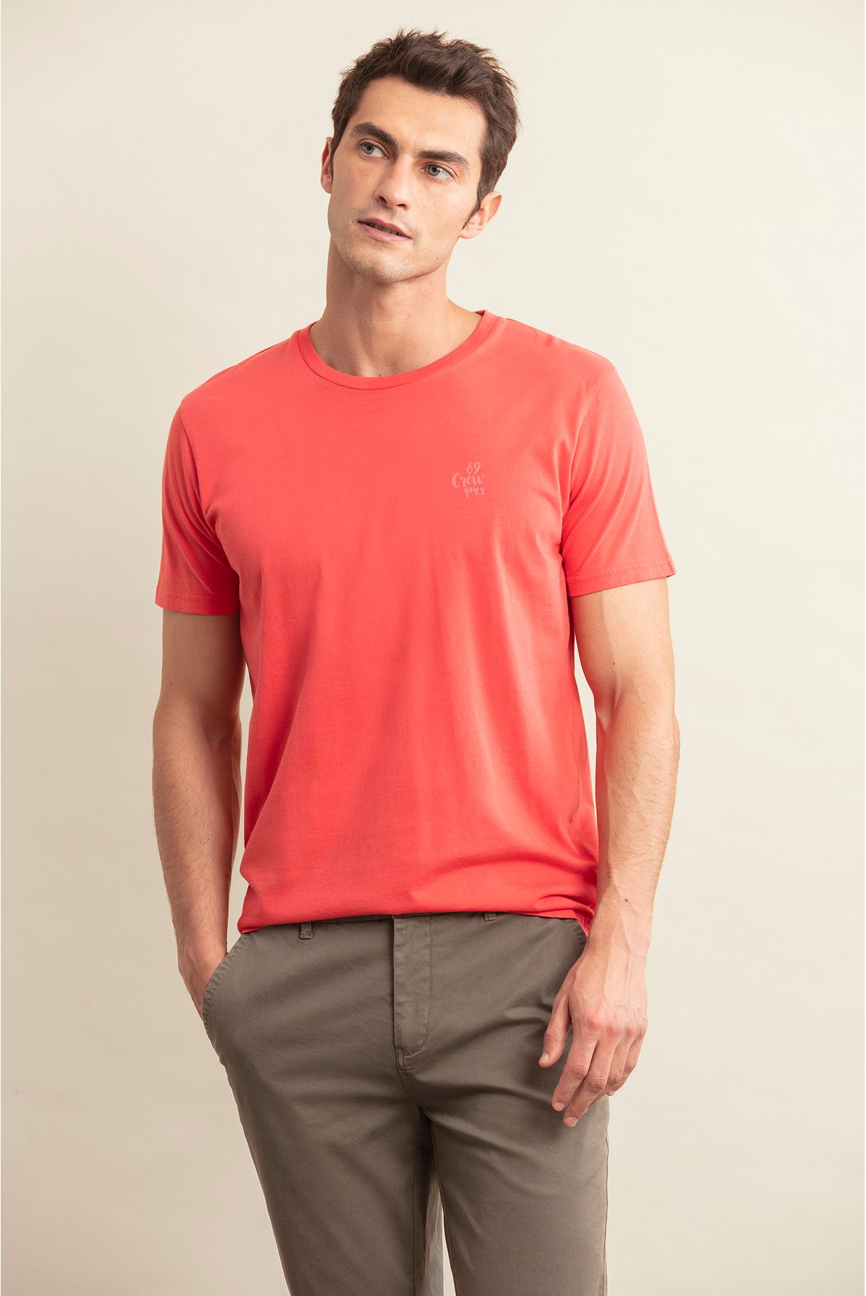 T-SHIRT COM PRINT QMR CREW