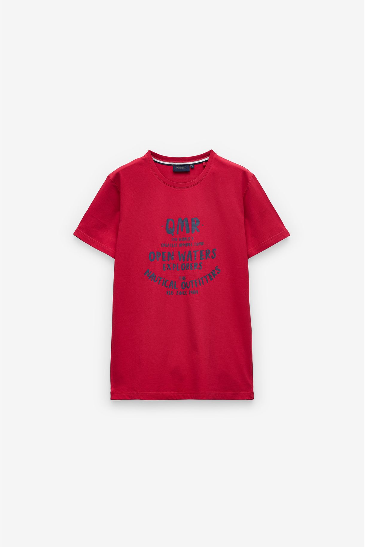 T-SHIRT COM PRINT OPEN WATERS