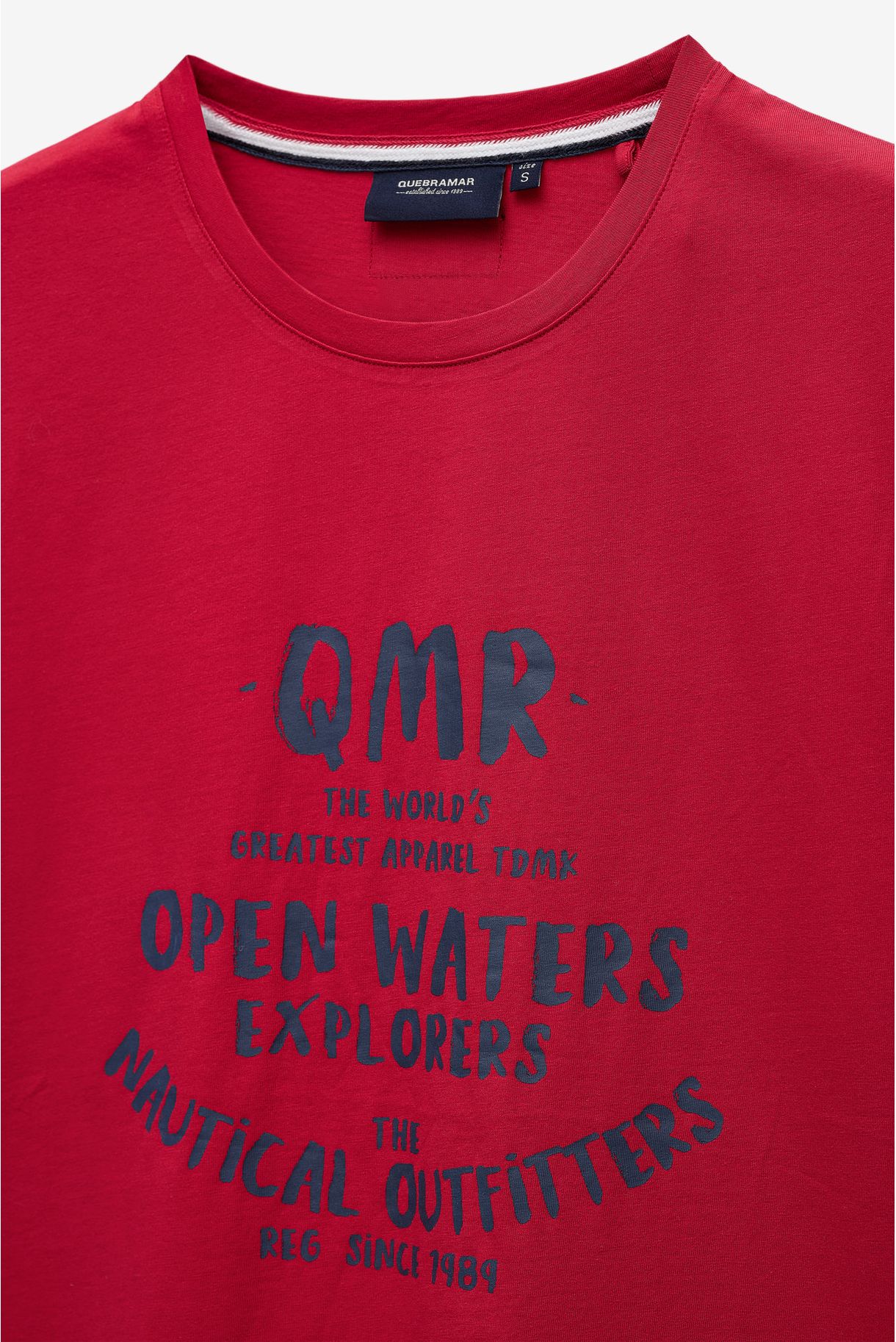 T-SHIRT COM PRINT OPEN WATERS