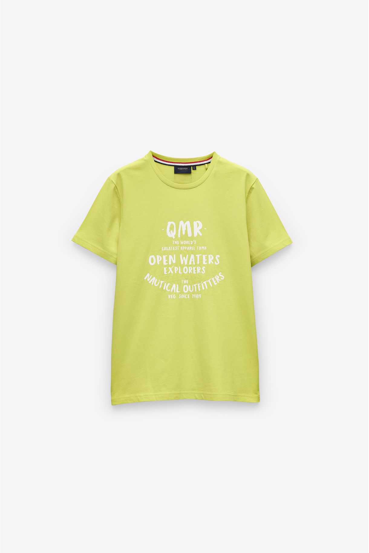 T-SHIRT COM PRINT OPEN WATERS