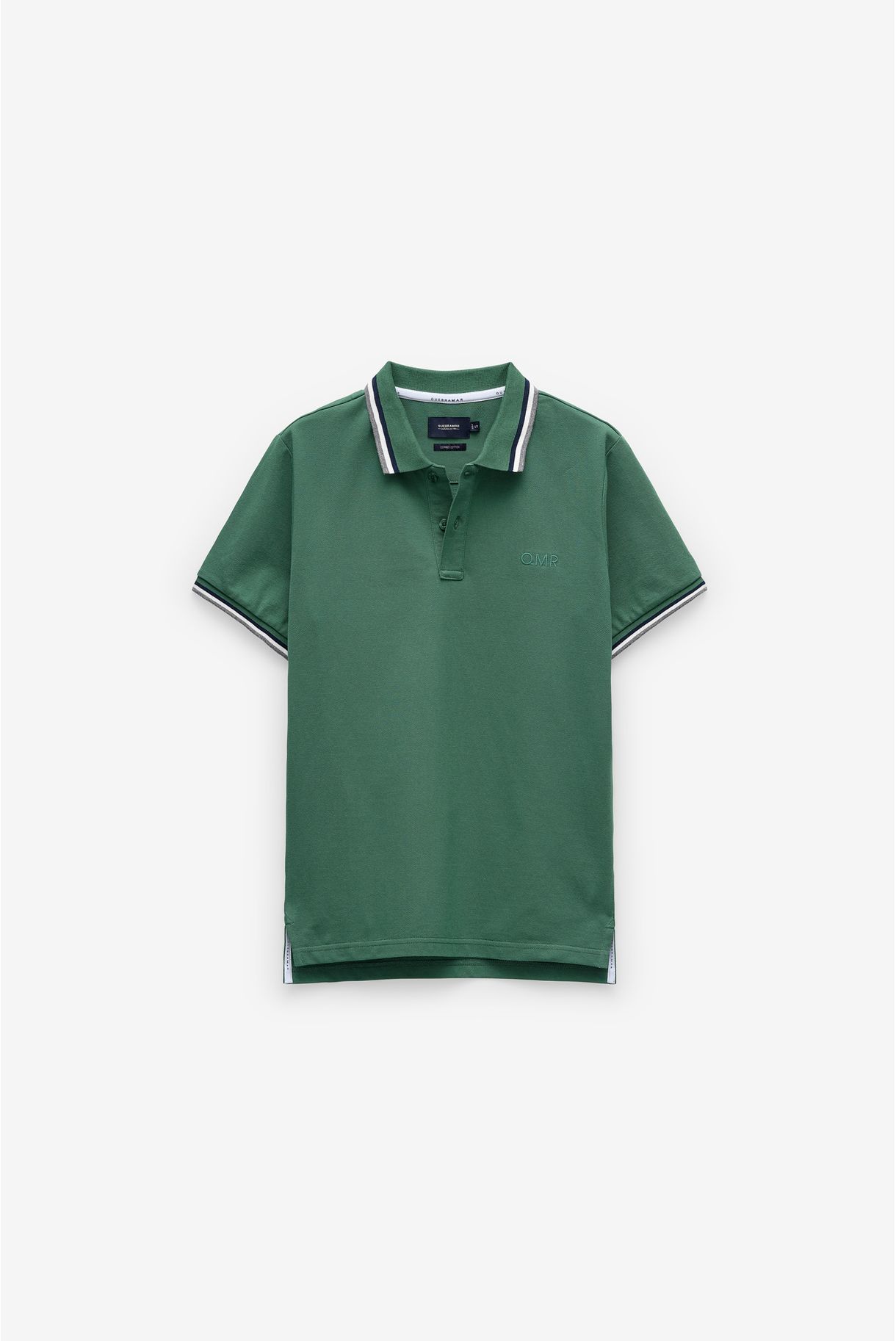 PIQUET POLO WITH RISCA NO RIB AND QMR
