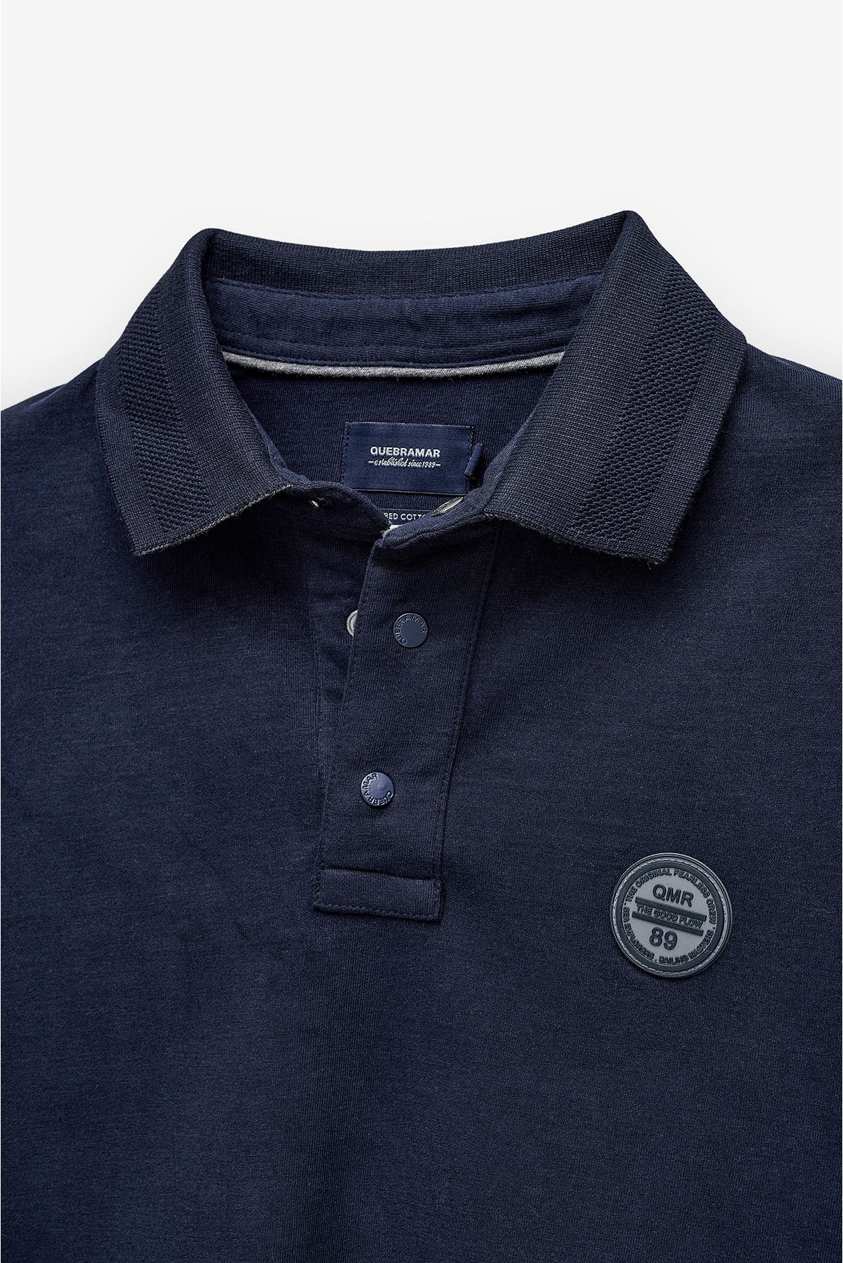 POLO MANGA COMPRIDA  BÁSICO COM BADGE