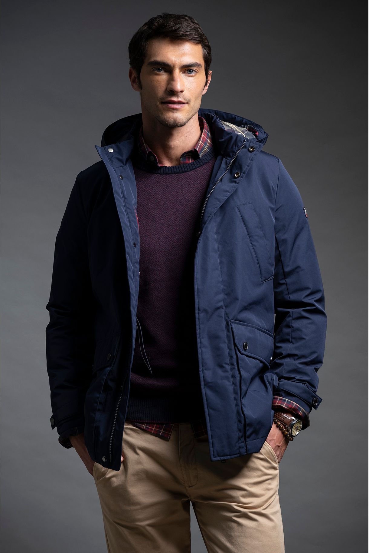 HOODED PARKA JACKET