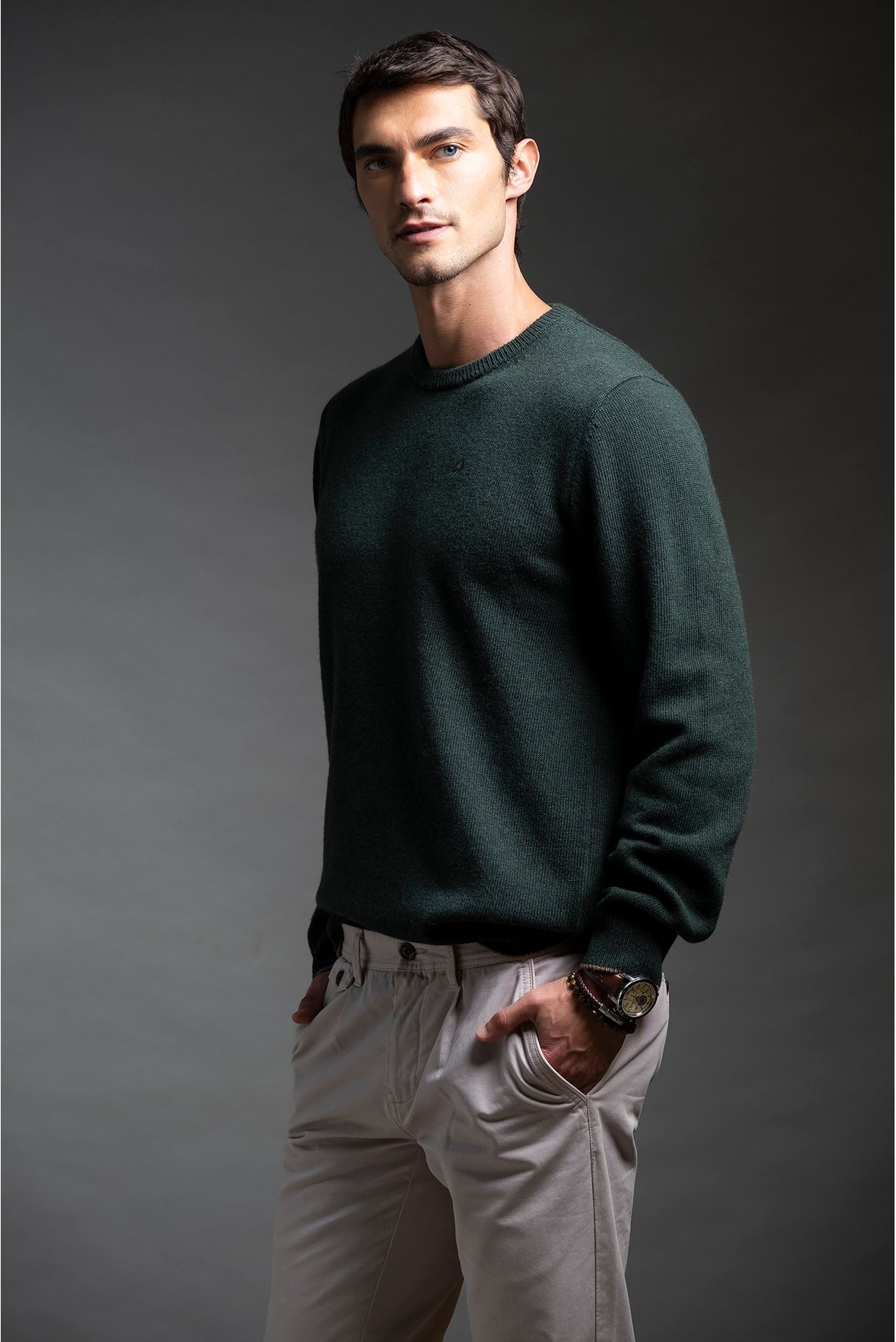 KNITTED SWEATER WITH WOOL
