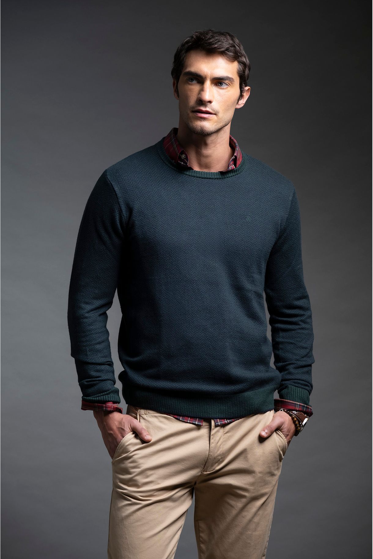 JACQUARD KNIT SWEATER