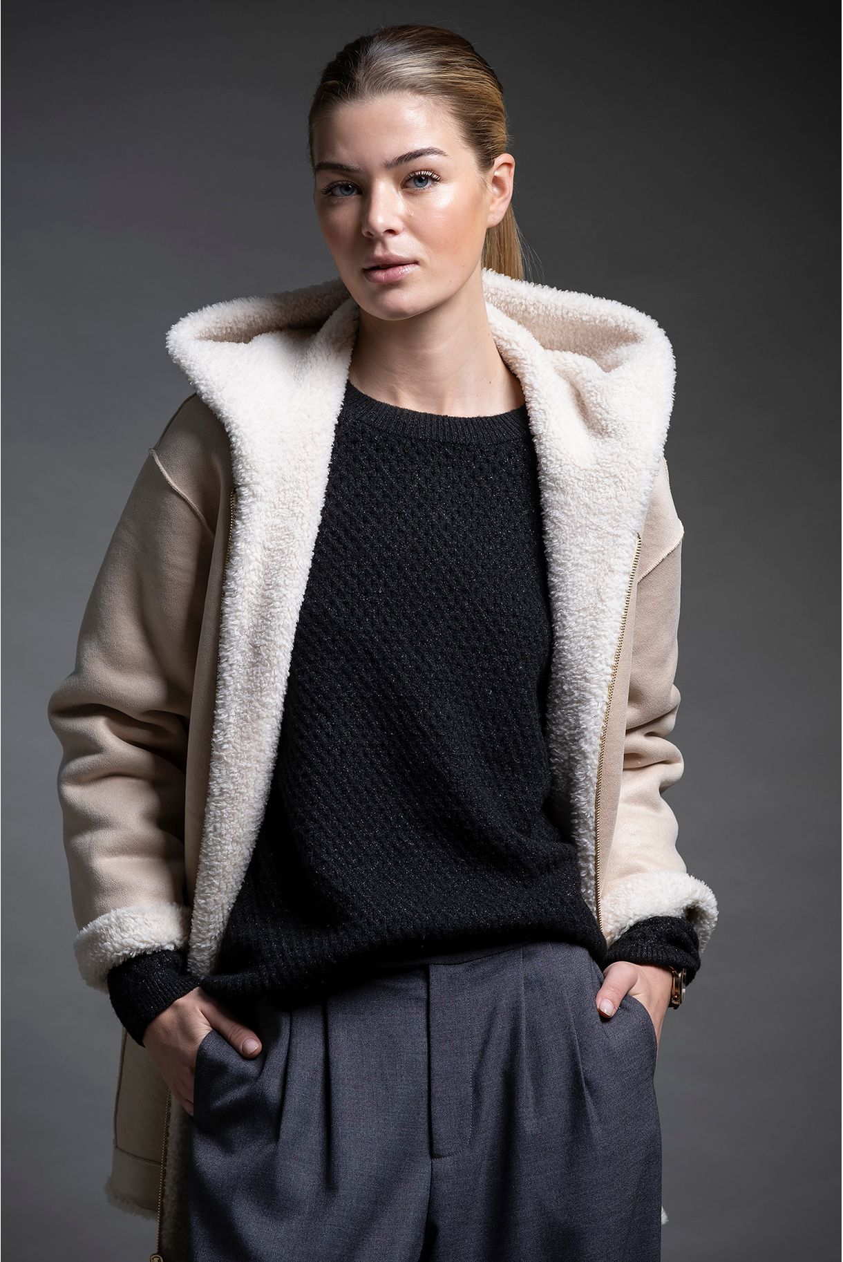 SEQUIN KNIT SWEATER