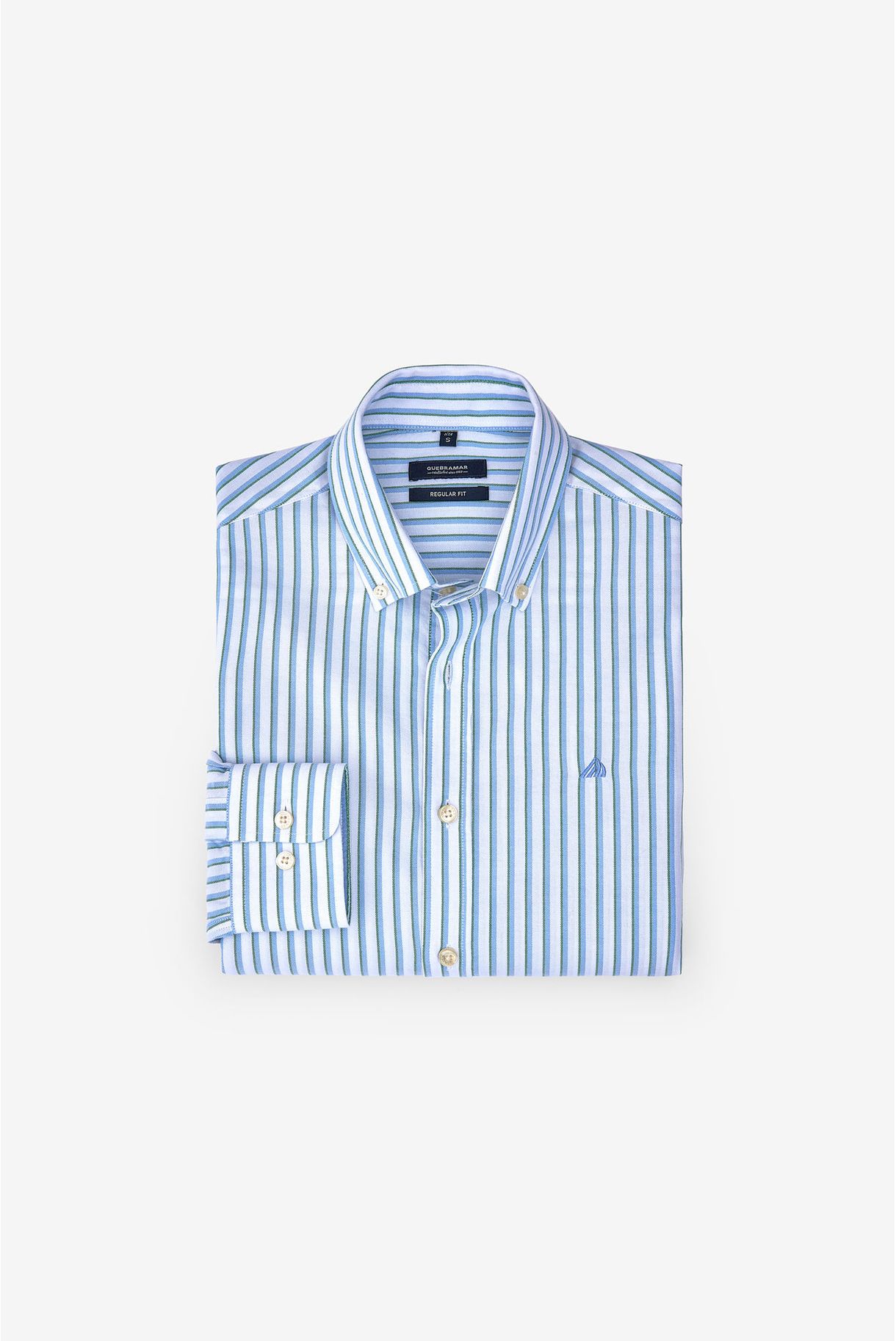 CAMISA OXFORD COM RISCAS