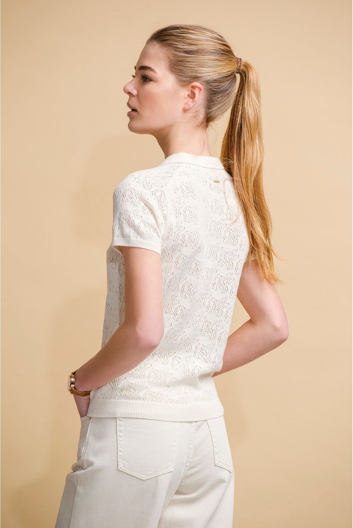 POLO EM MALHA JACQUARD