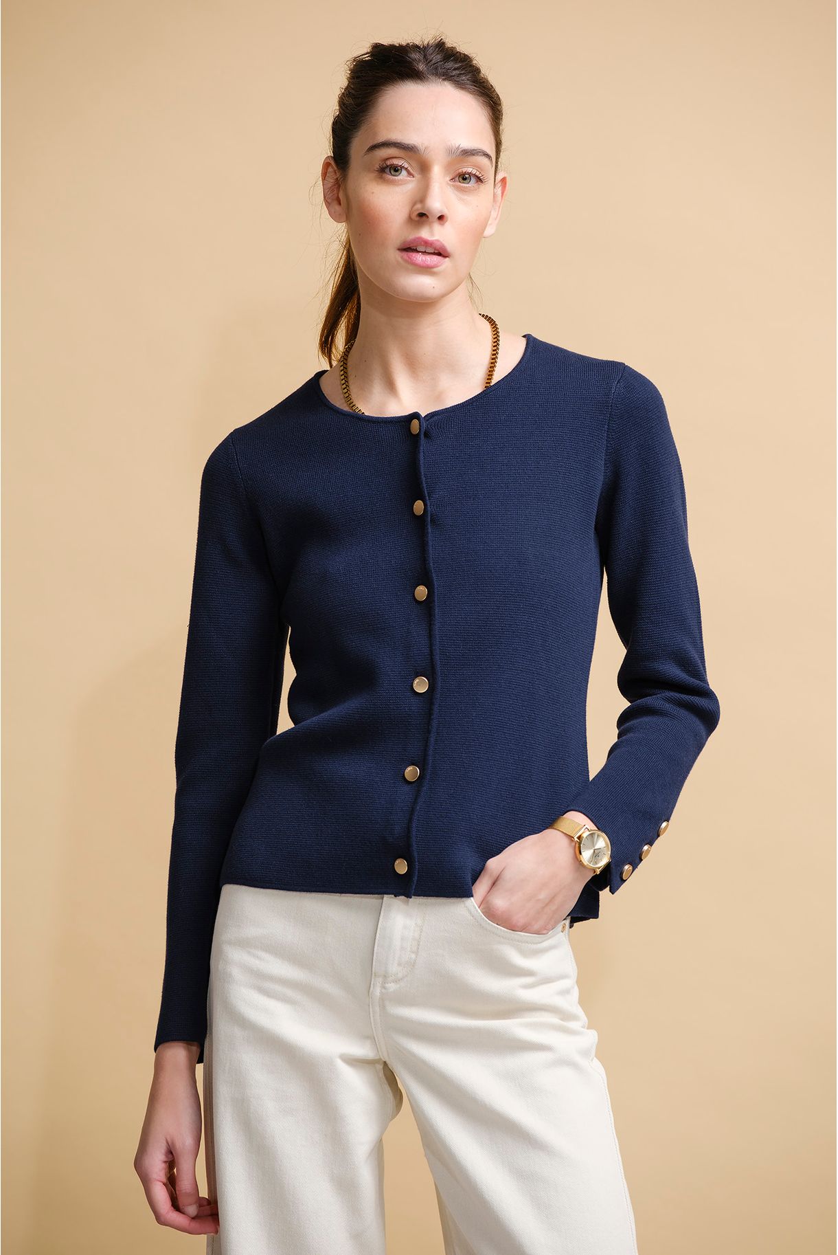 INTERLOCK KNIT COAT