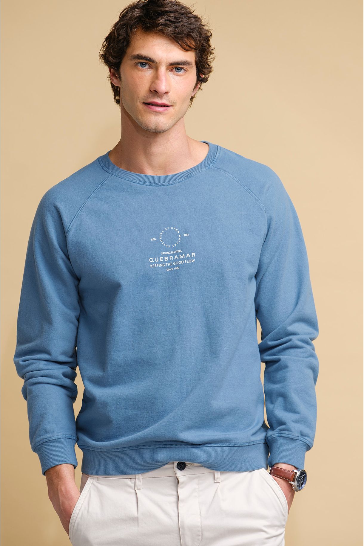 SWEATSHIRT DECOTE REDONDO COM PRINT