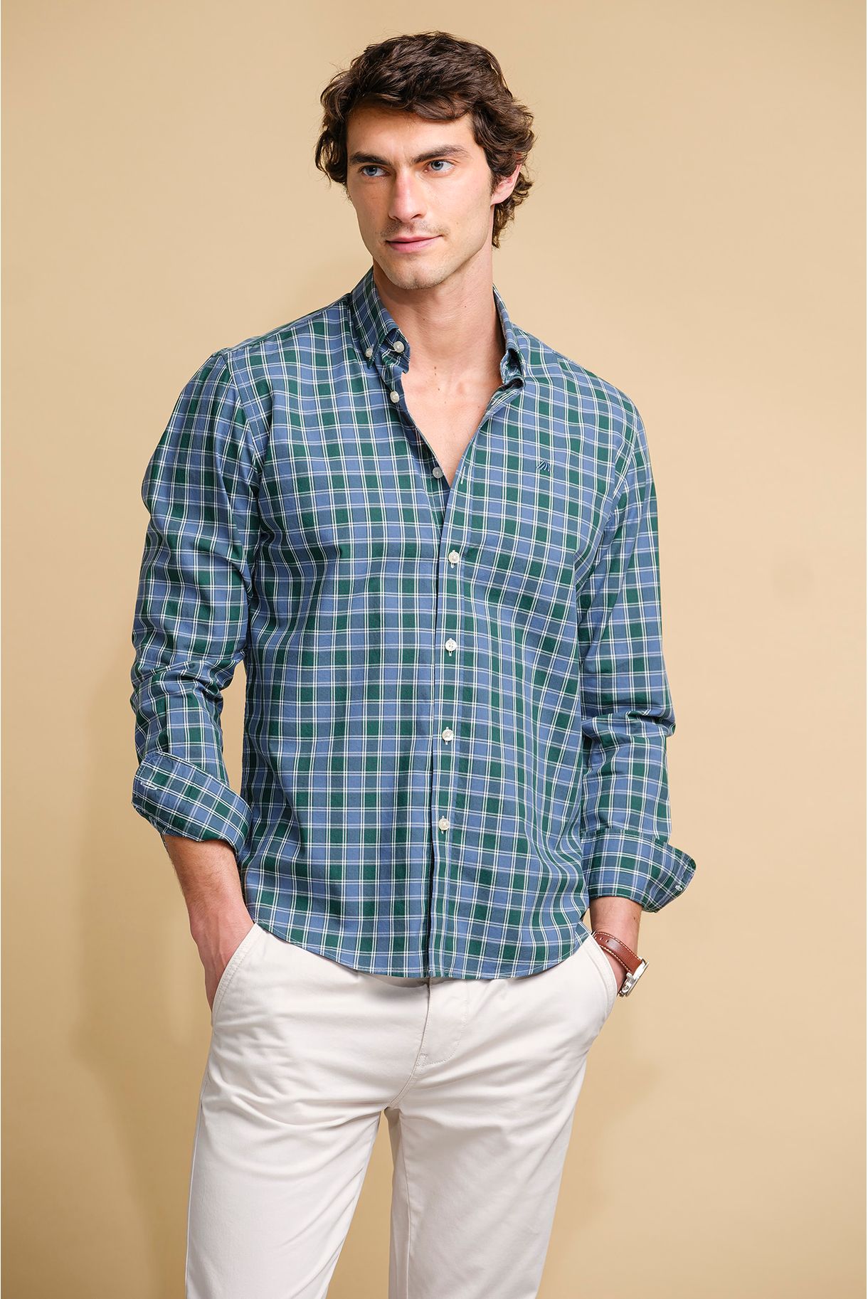REGULAR FIT CHECKED SHIRT