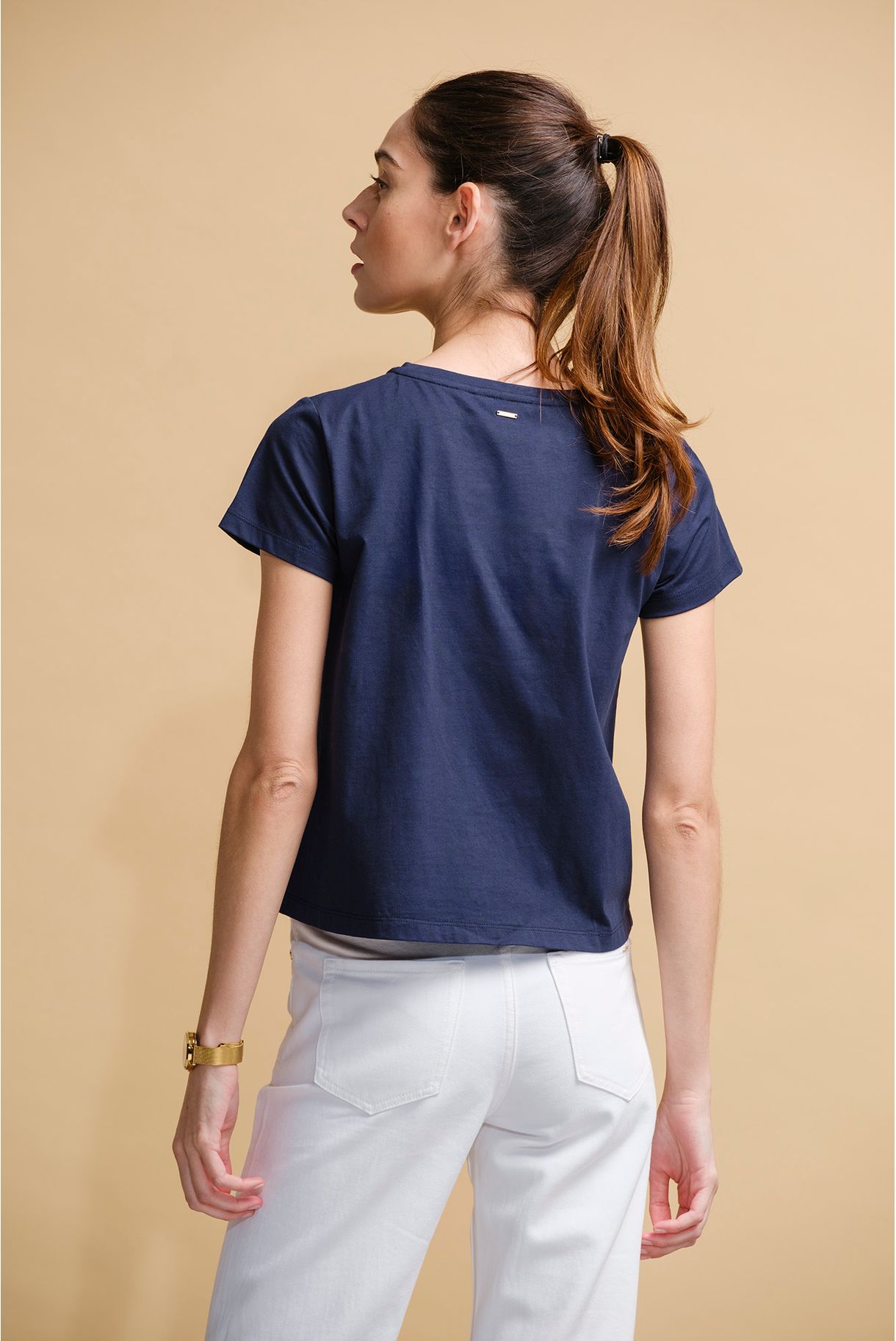 T-SHIRT COM PRINT
