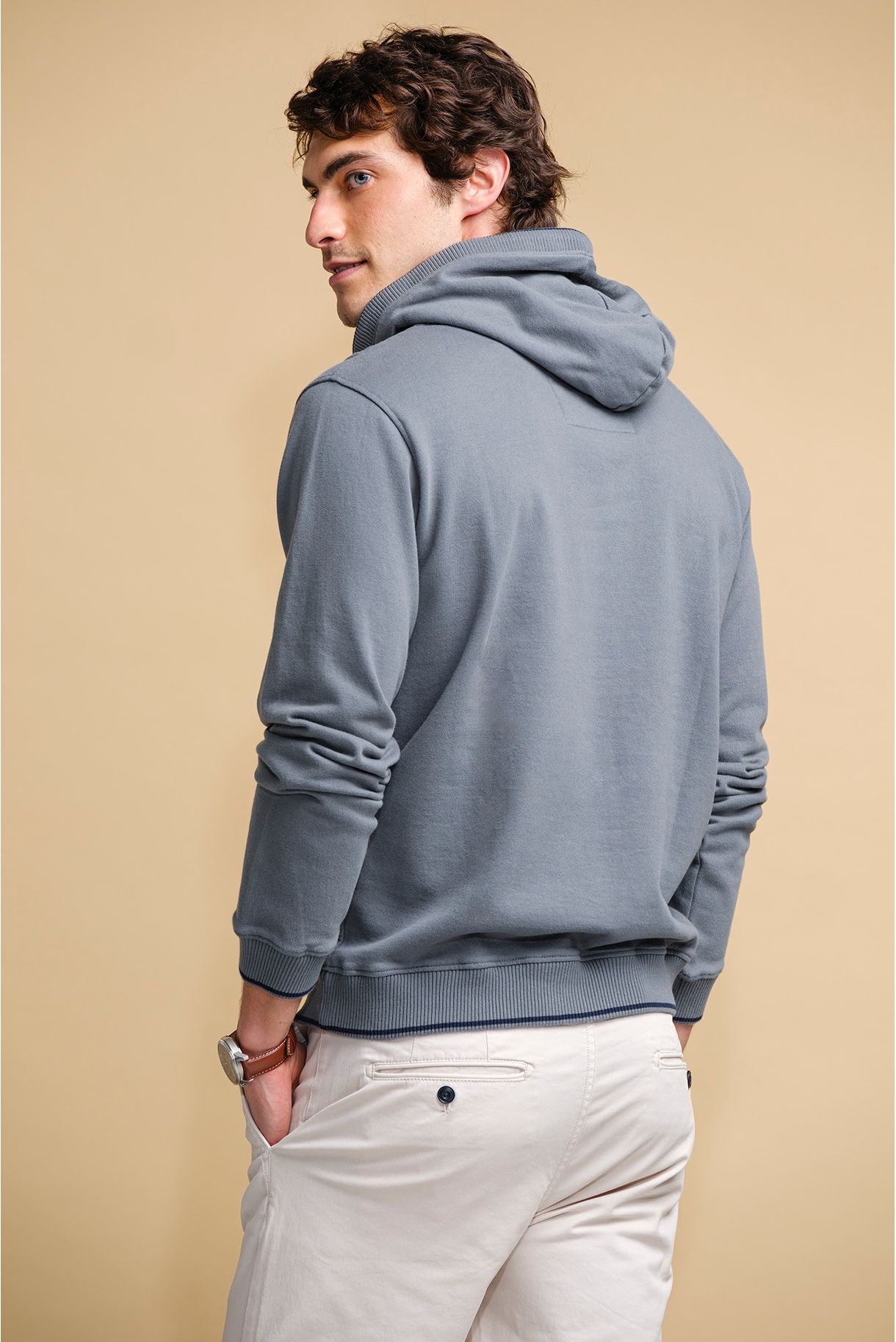 SWEATSHIRT COM CAPUZ EFEITO LAVADO