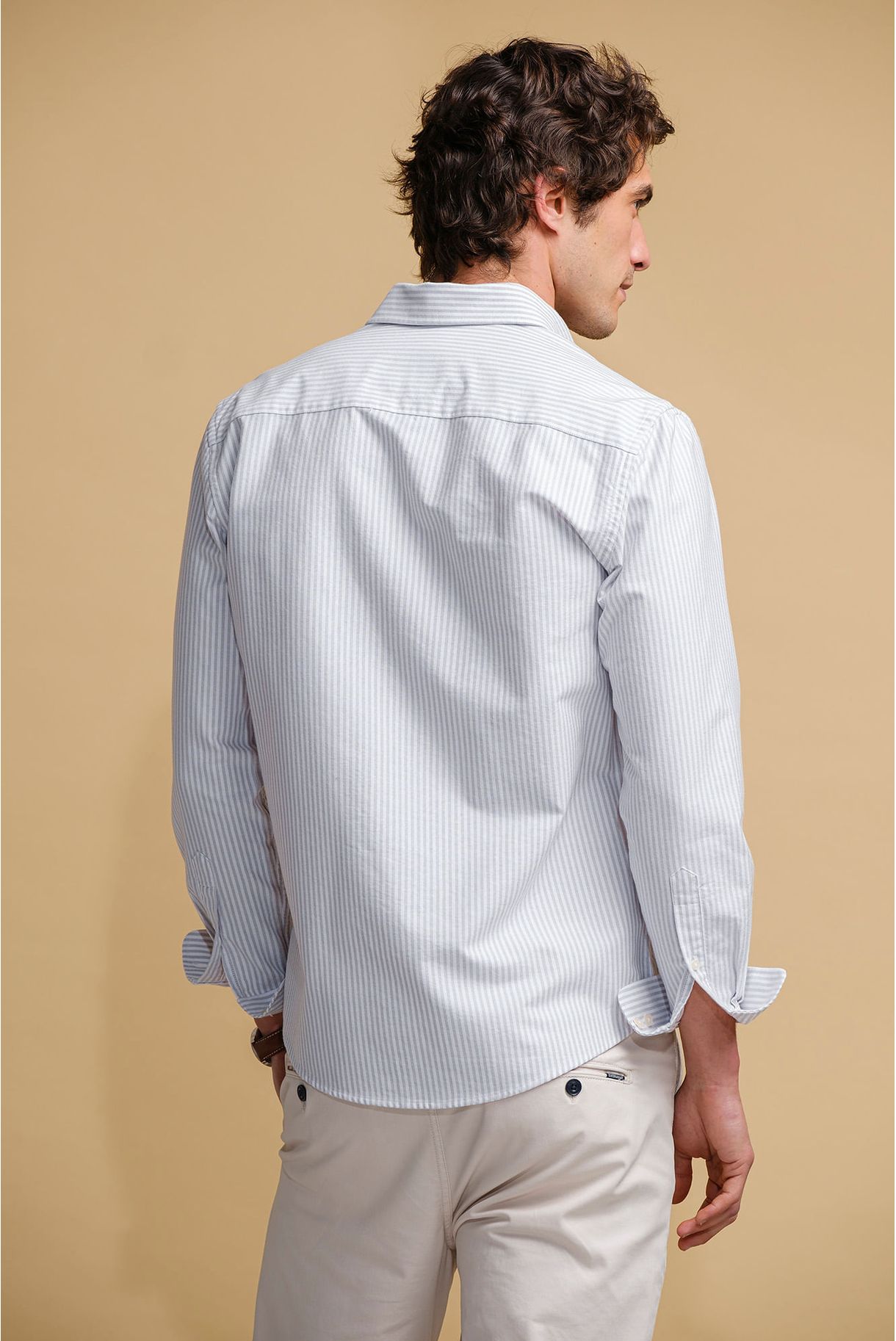 BASIC STRIPED OXFORD SHIRT