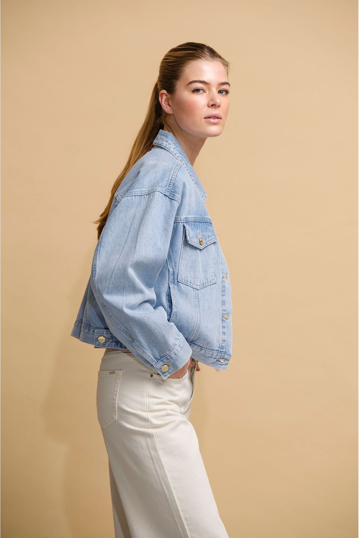 CASACO DENIM OVERSIZE