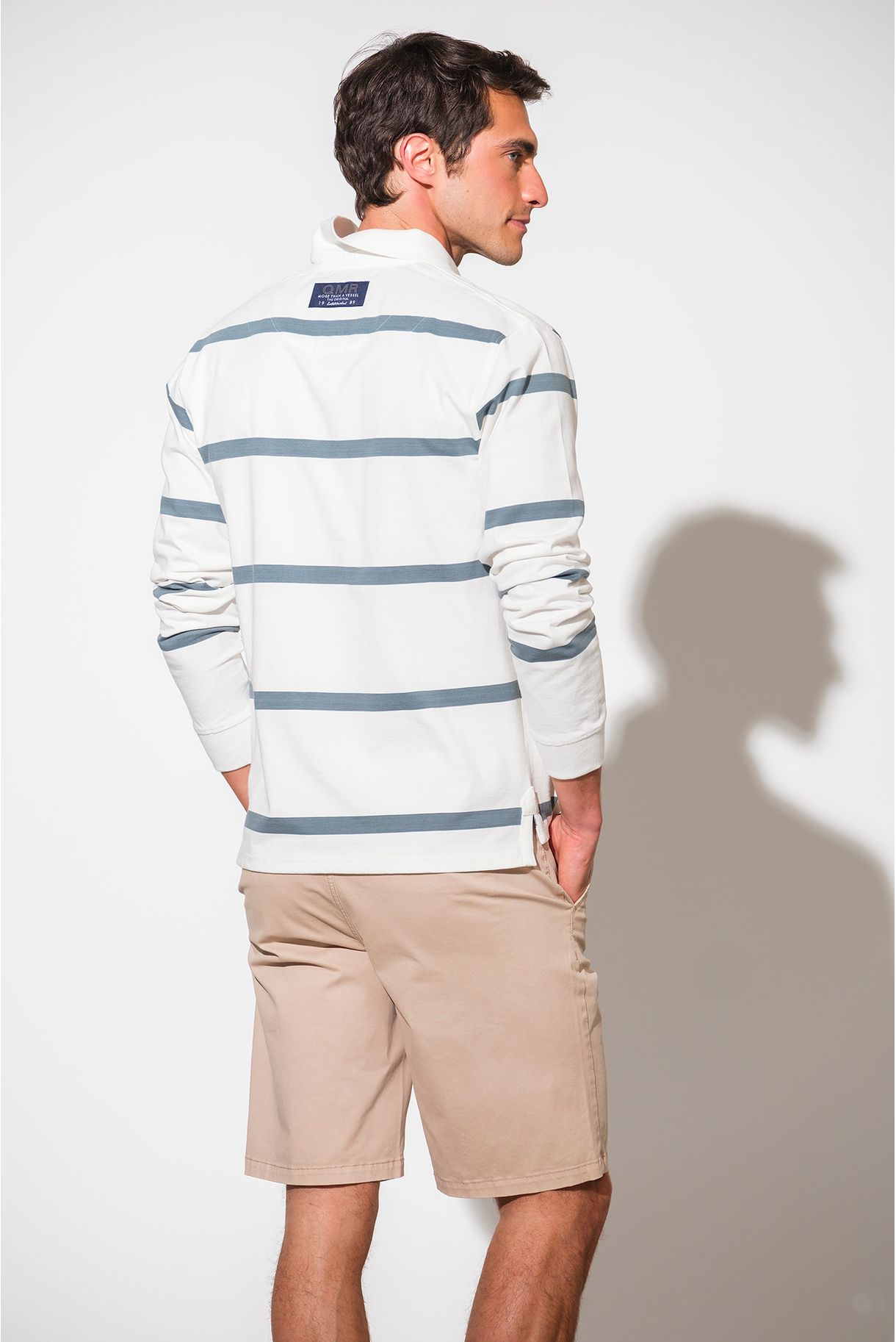 POLO JERSEY COM RISCAS