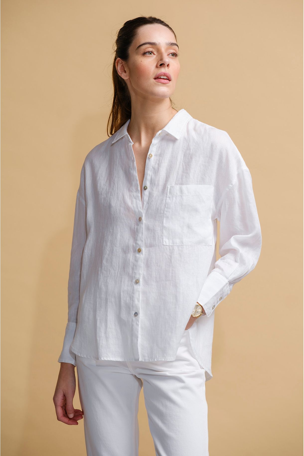 CAMISA 100% LINHO LOOSE FIT