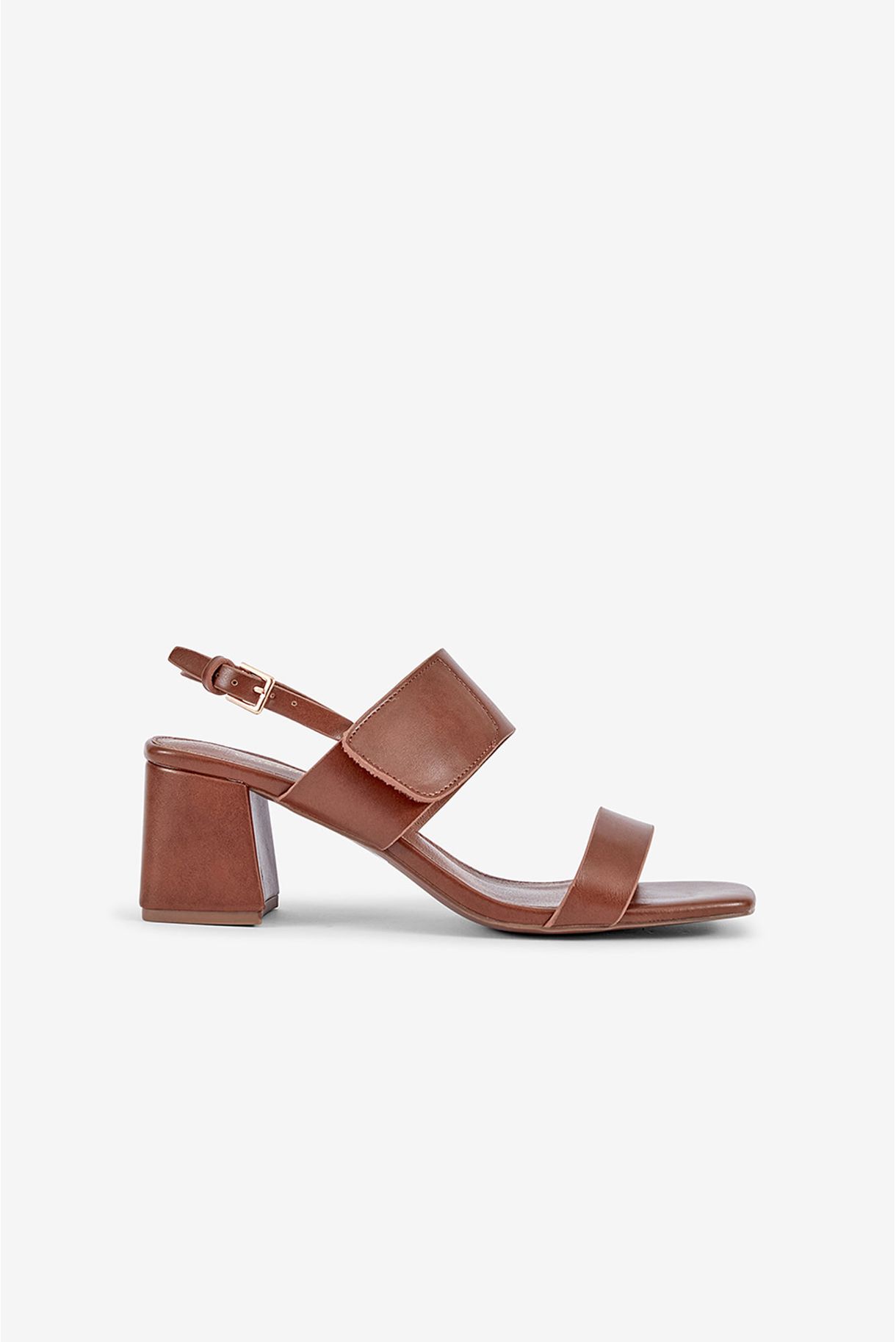 HEEL SANDALS WITH ADJUSTABLE STRAP