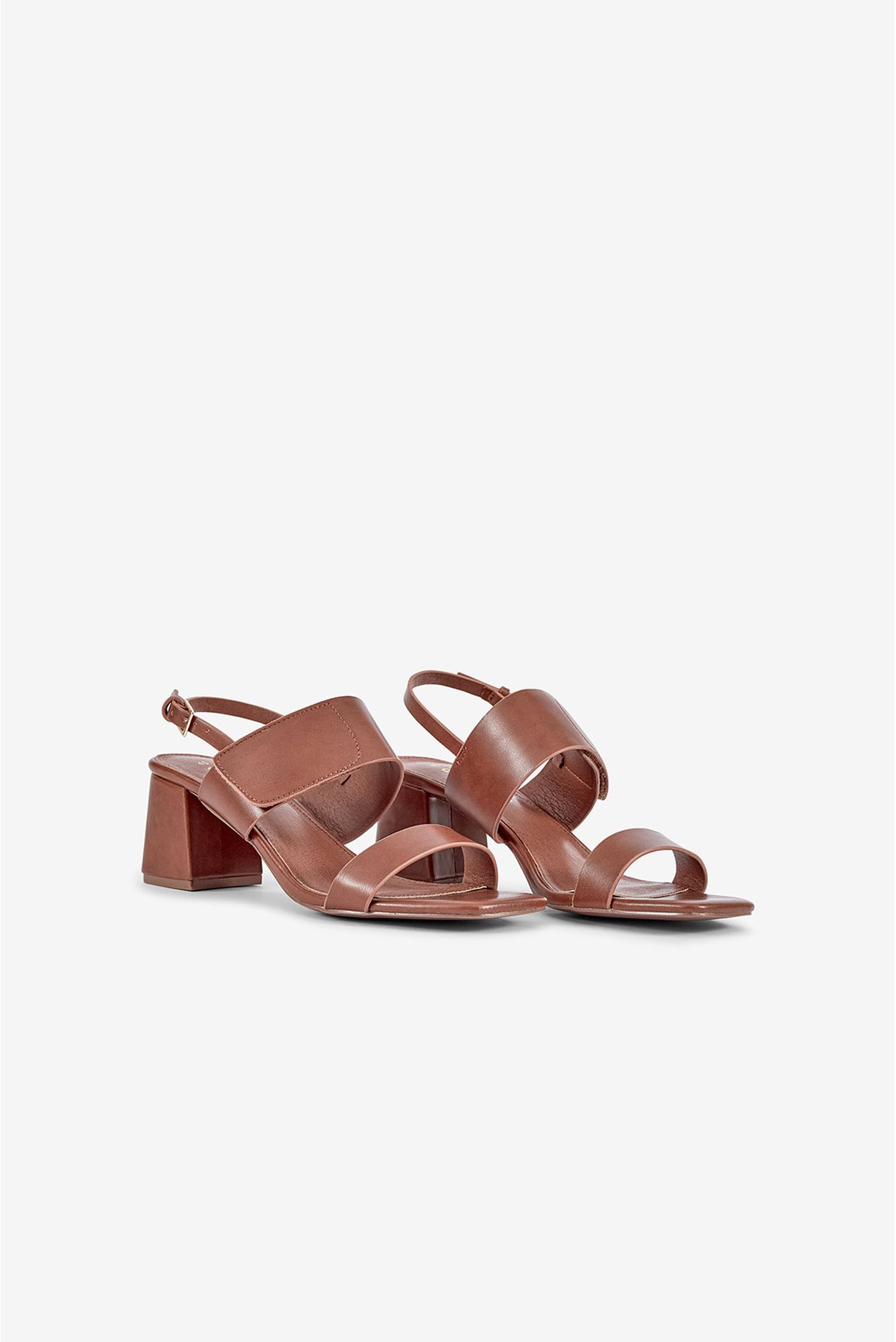 HEEL SANDALS WITH ADJUSTABLE STRAP