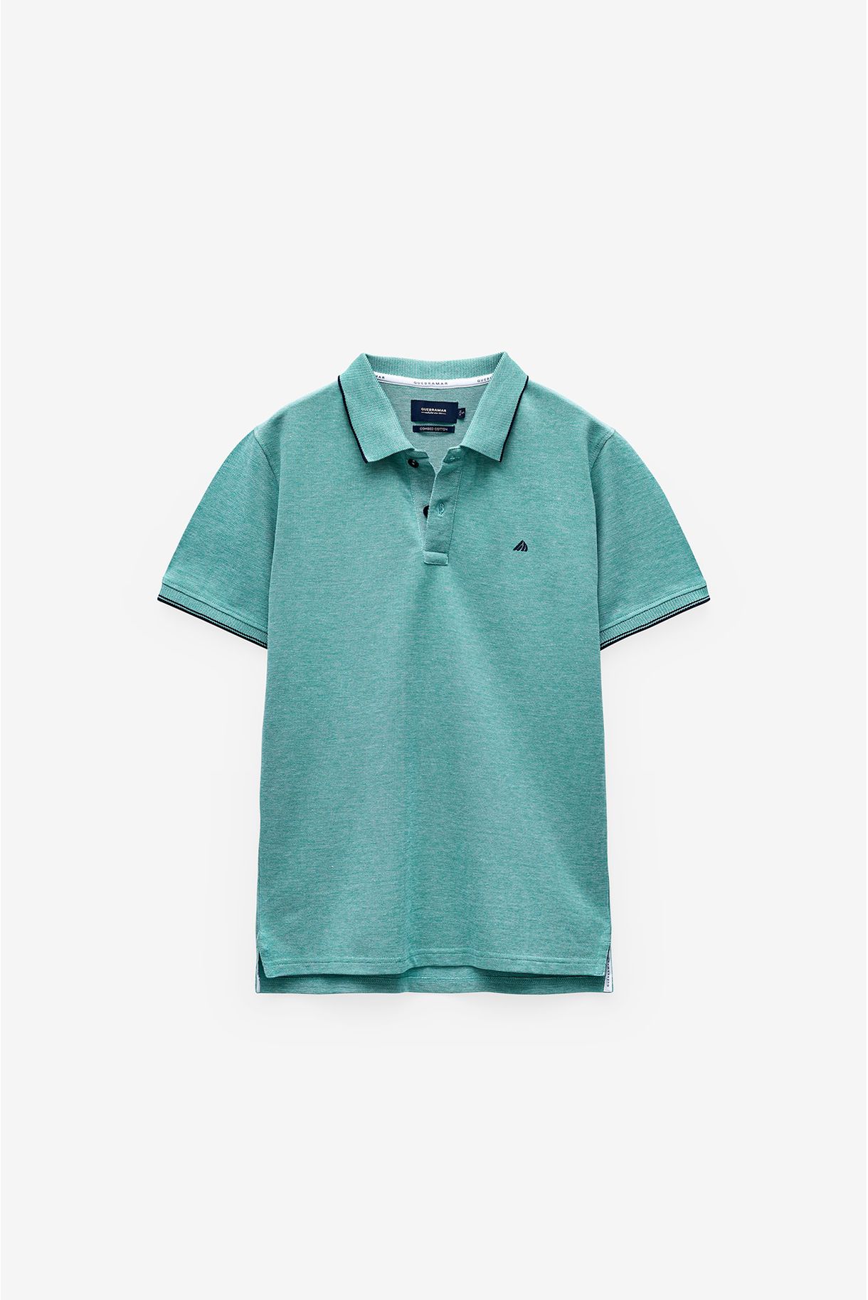POLO PIQUET COM EFEITO OXFORD