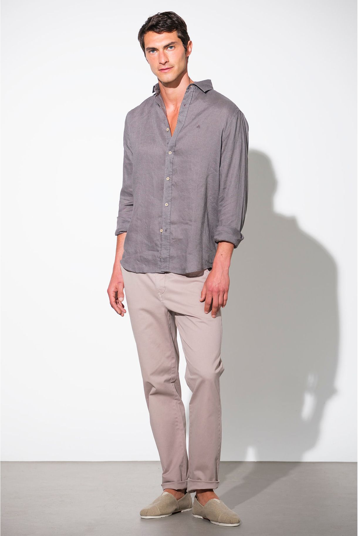 100% LINEN BASIC SHIRT