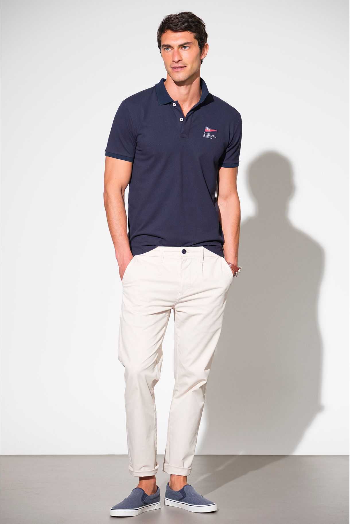 POLO PIQUET COM BADGE