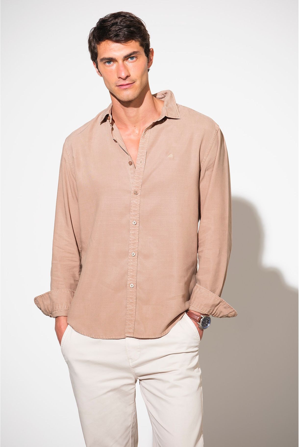 CAMISA REGULAR FIT EM TENCEL
