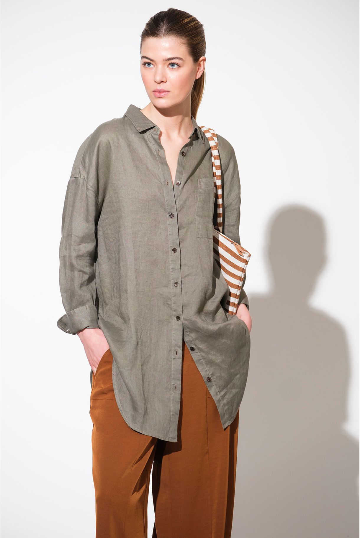 TÚNICA 100% LINHO LOOSE FIT