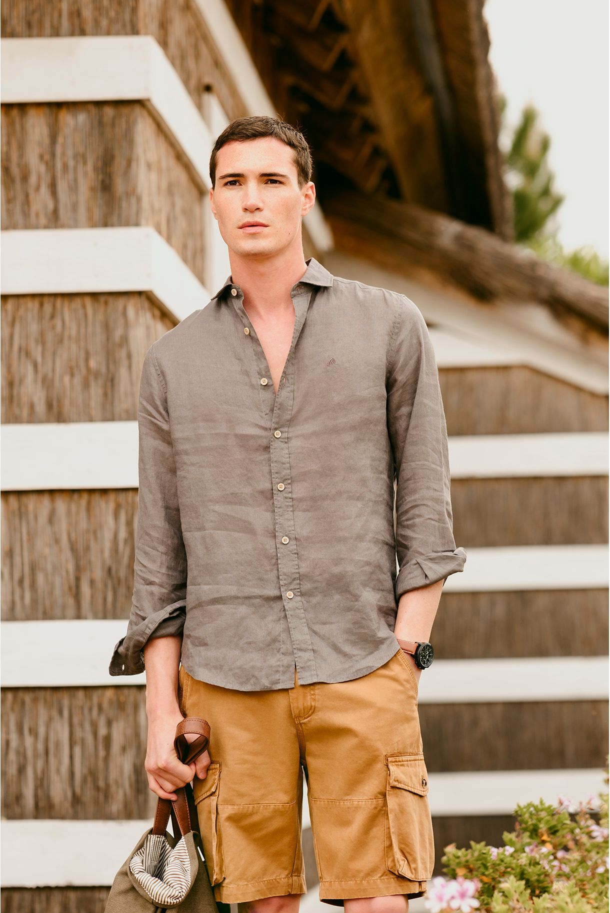 100% LINEN BASIC SHIRT